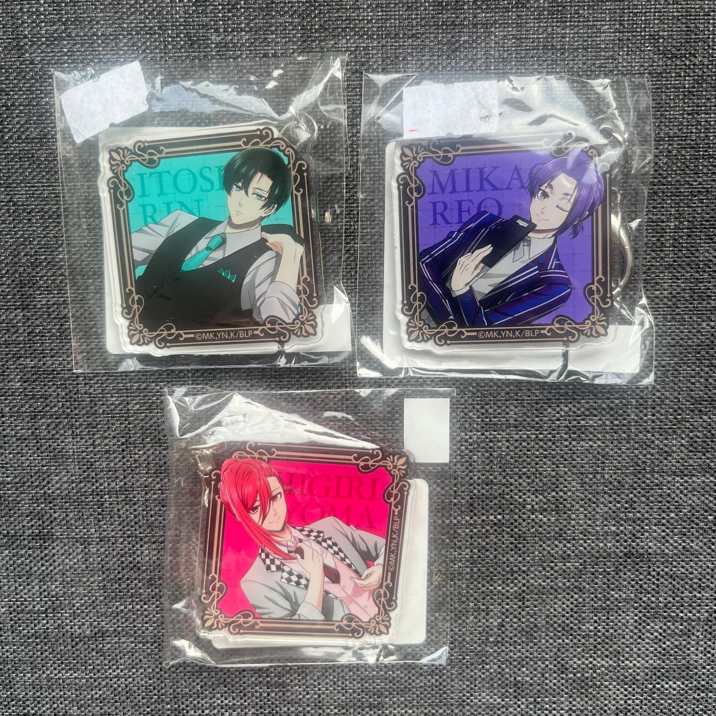 Blue Lock Frame Acrylic Charms