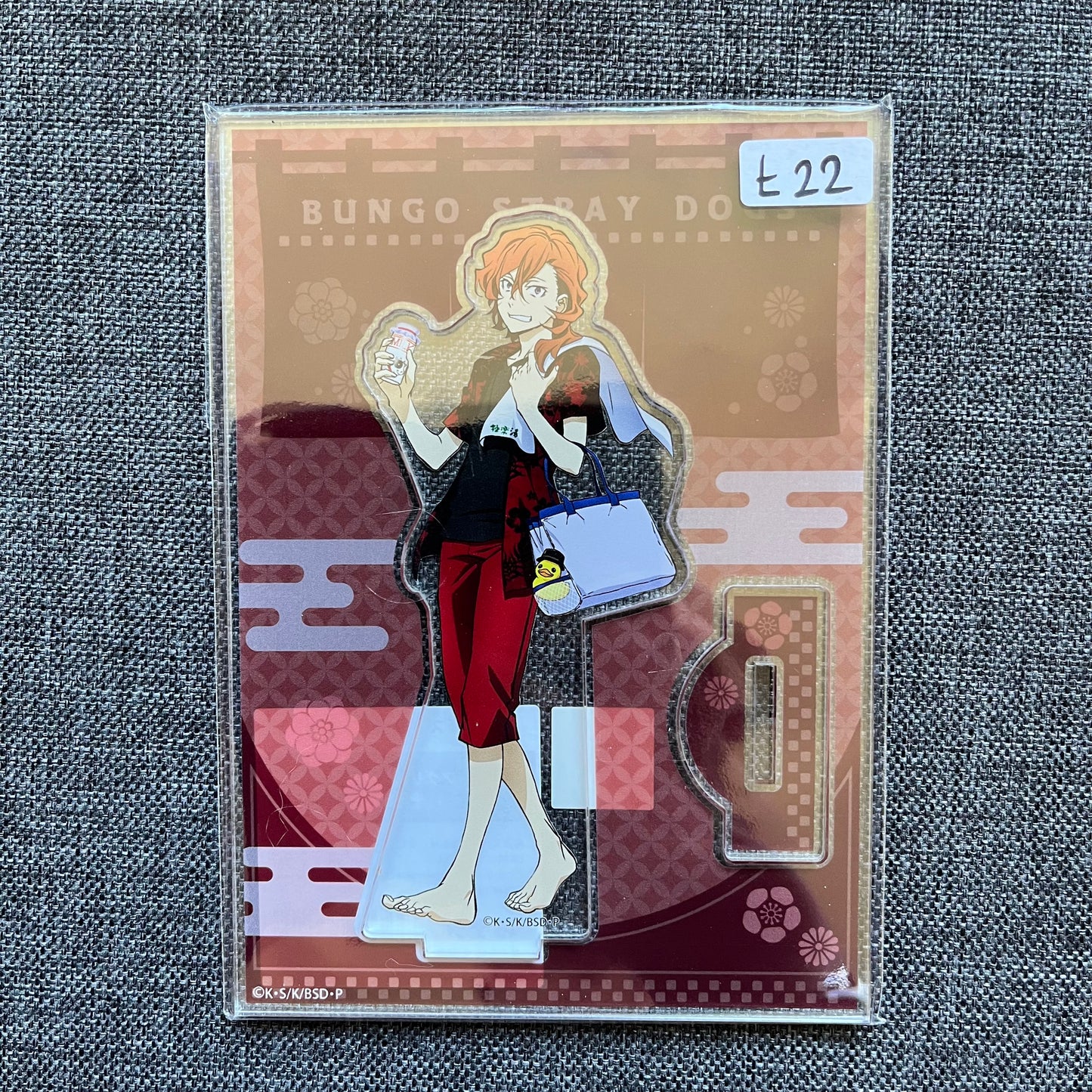 Bungou Stray Dogs Chuuya Nakahara Raku Spa Acrylic Standee