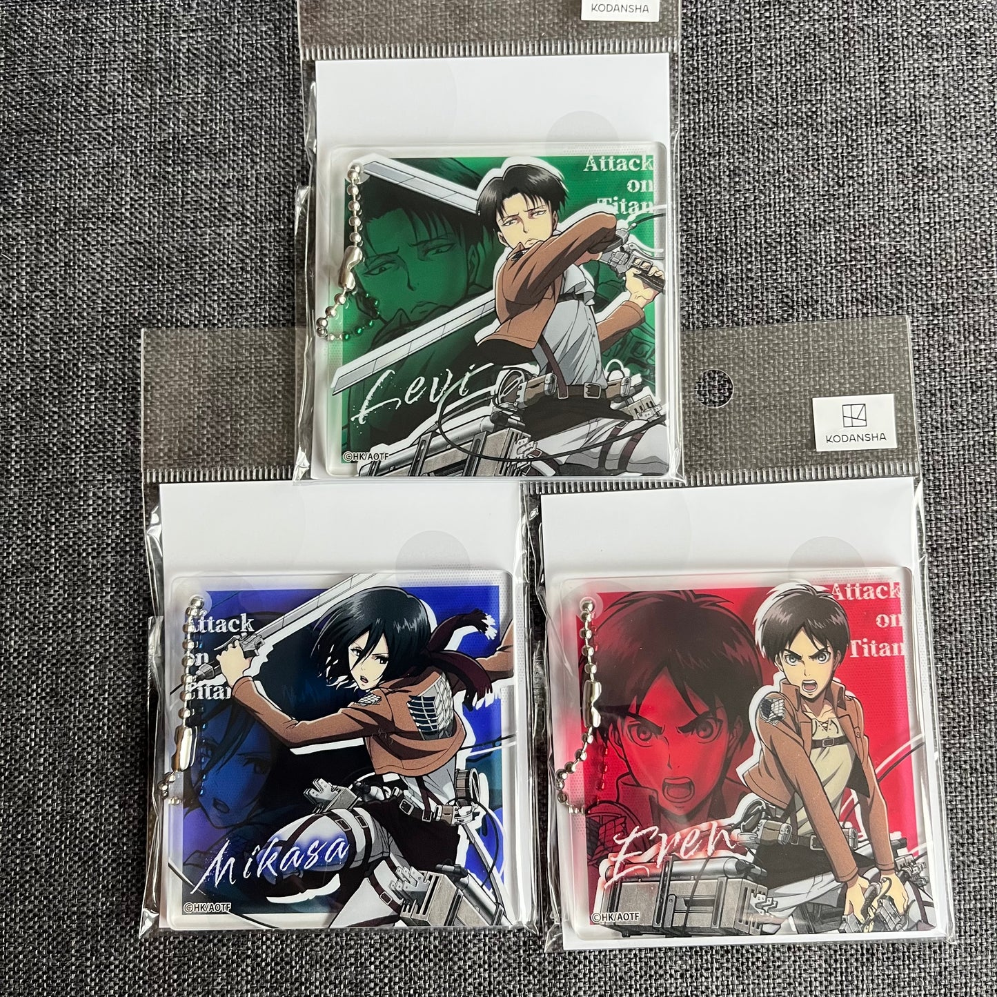 Attack On Titan Square Acrylic Charms