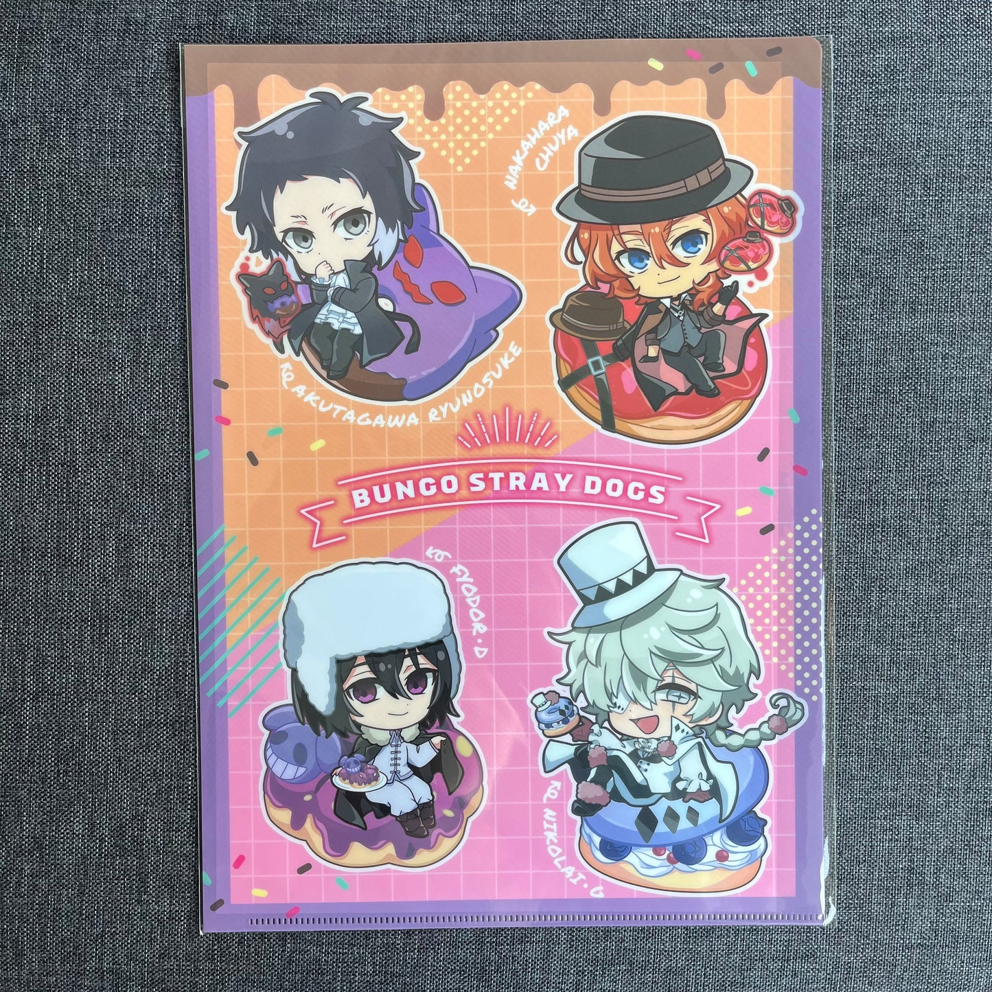 Bungou Stray Dogs Doughnut A4 Clear File
