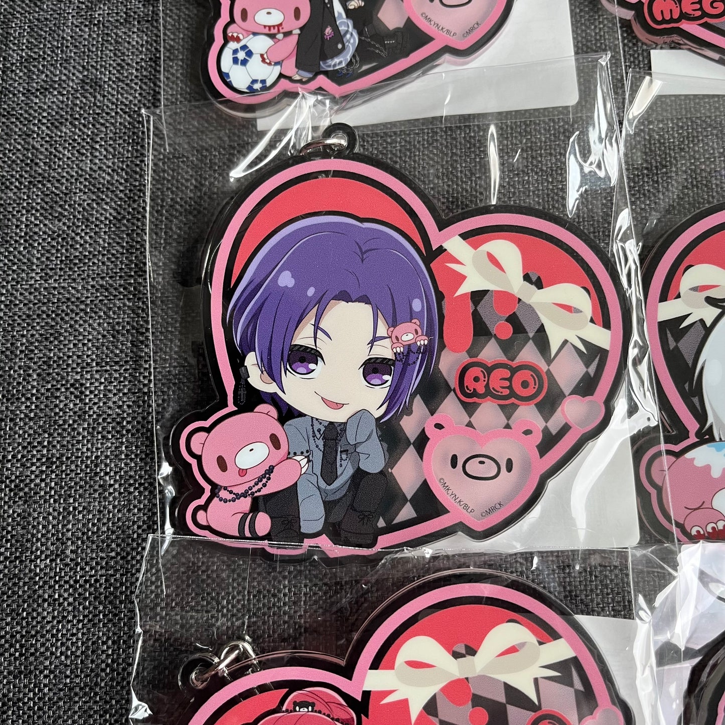 Blue Lock x Gloomy Collaboration Large Heart Acrylic Charms