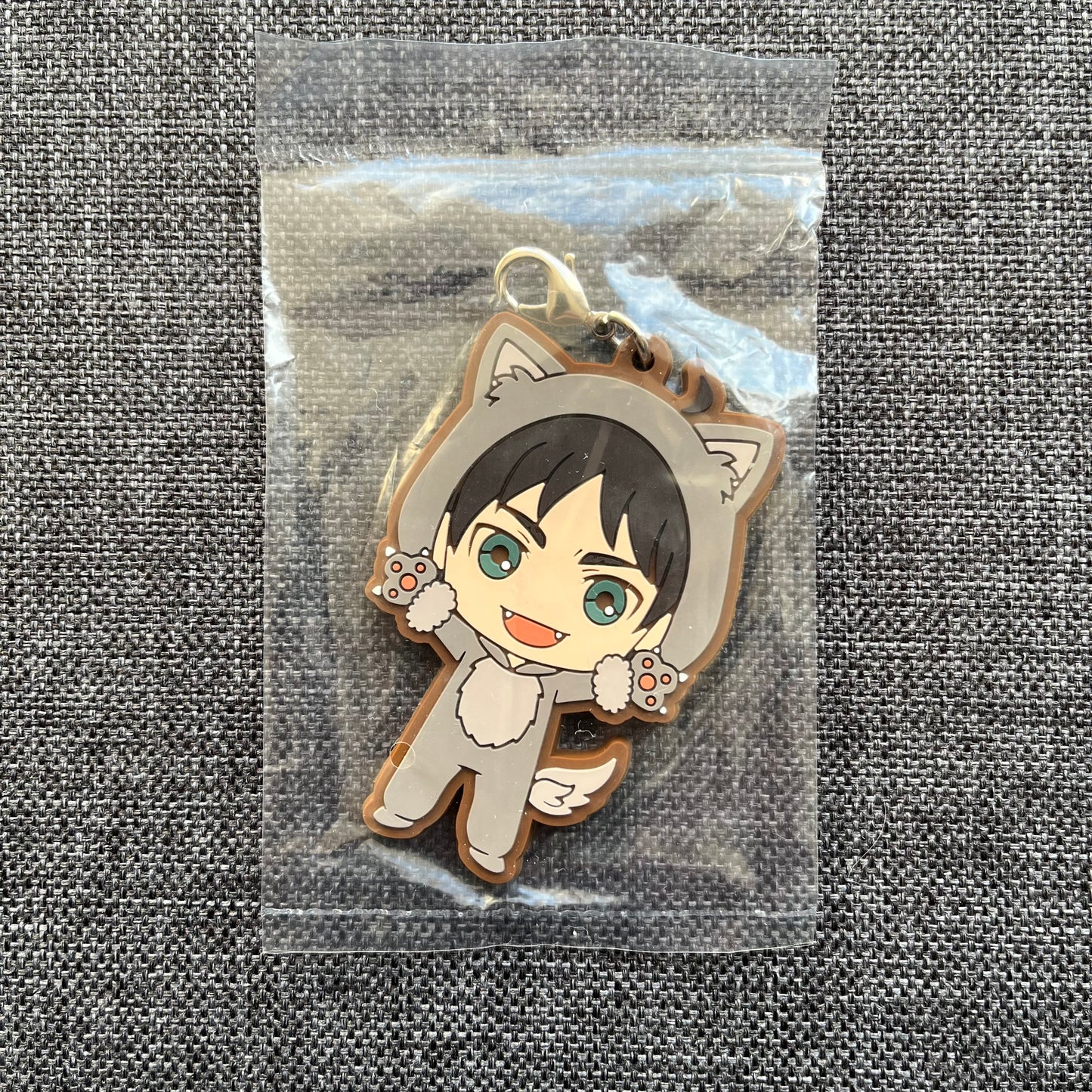 Attack On Titan Eren Animal Onesie Rubber Charm