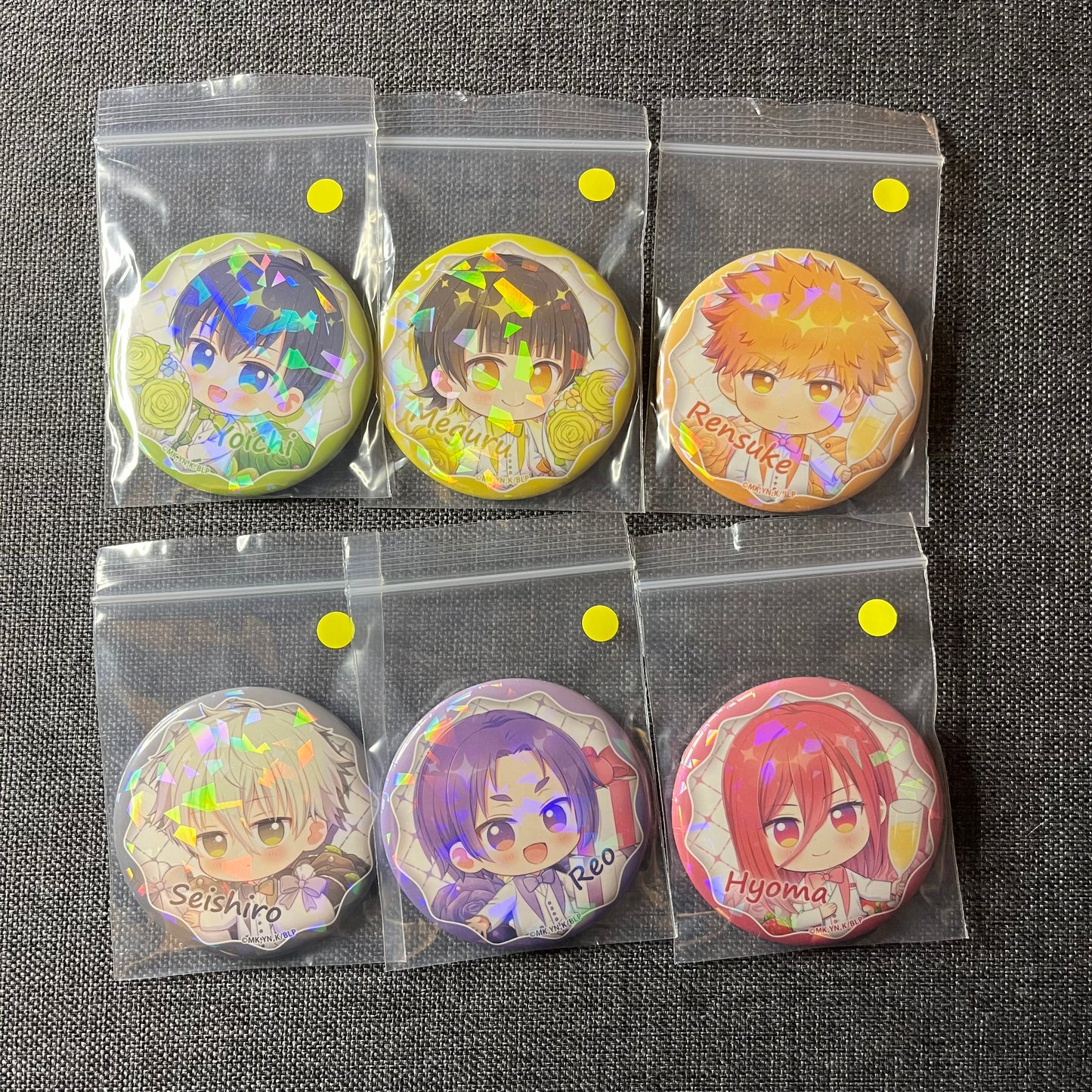 Blue Lock Cake / Patisserie Holographic Badges