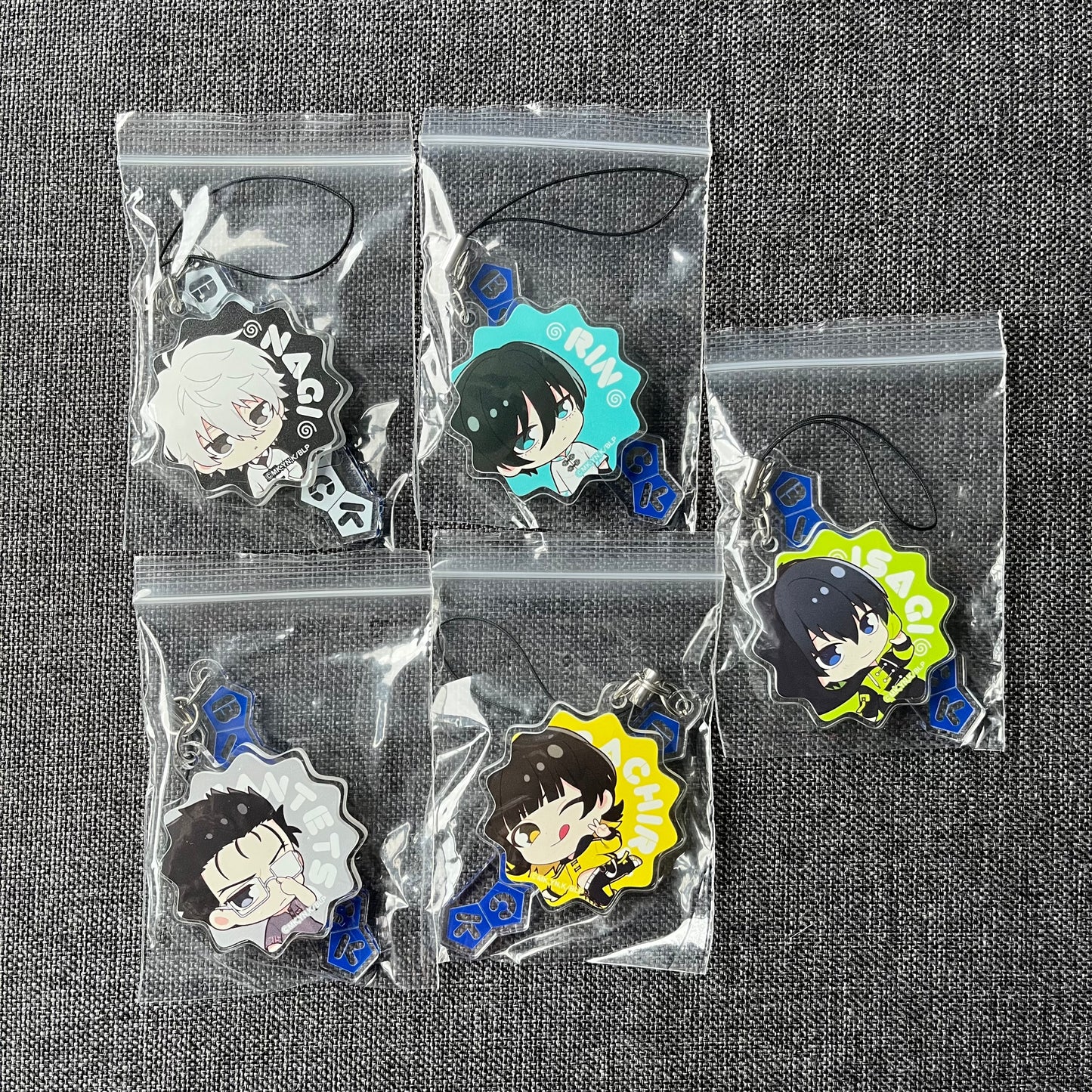 Blue Lock Chibi Name Charms