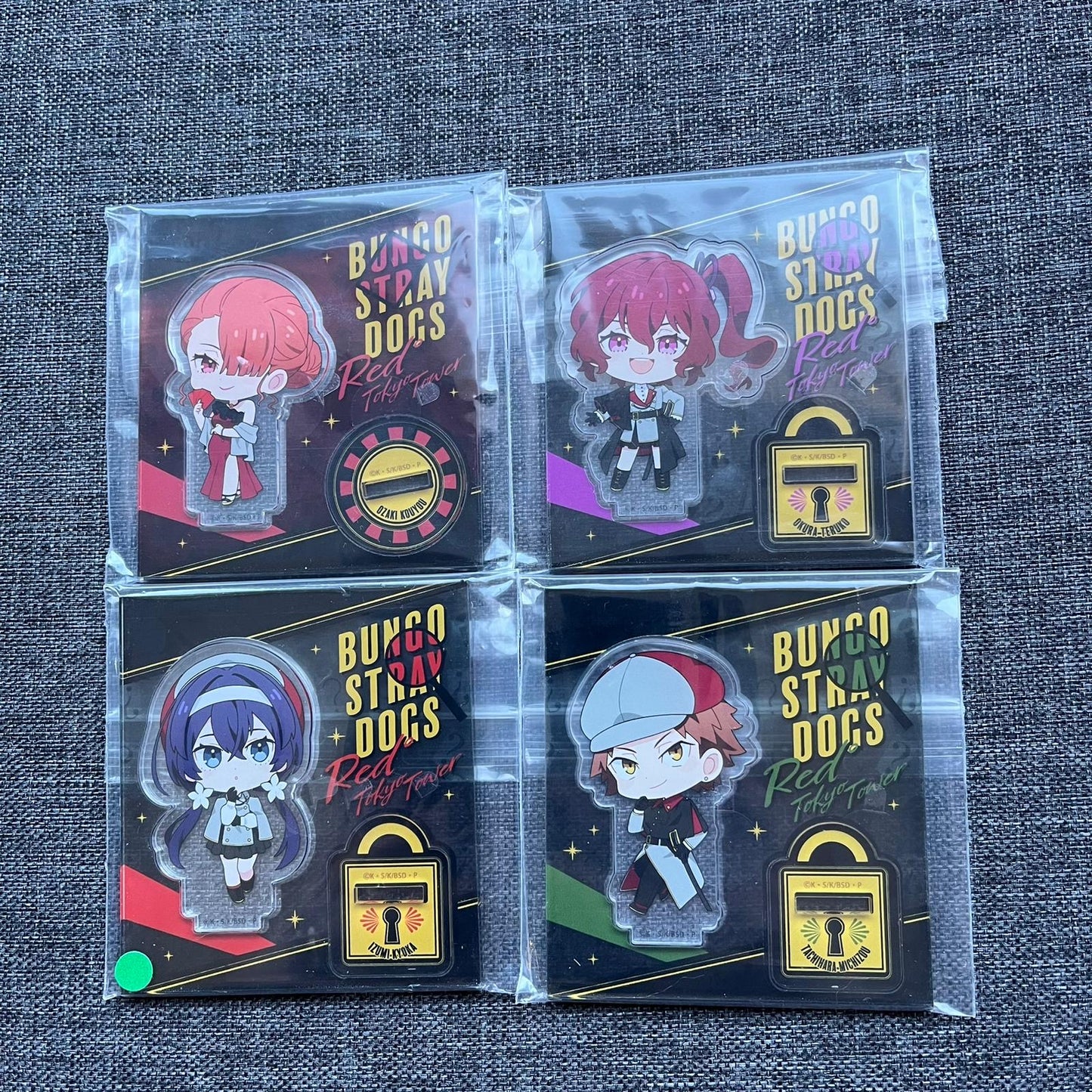 Bungou Stray Dogs x Red Tokyo Tower Chibi Acrylic Standees