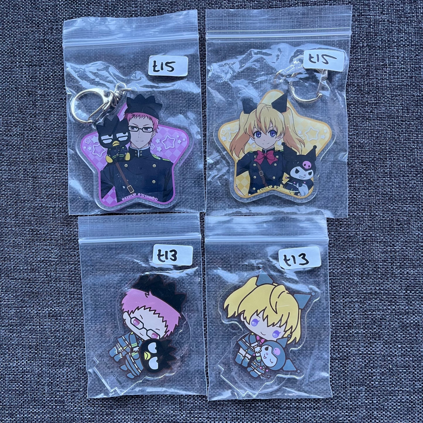 Seraph of the End x Sanrio Charms & Standees