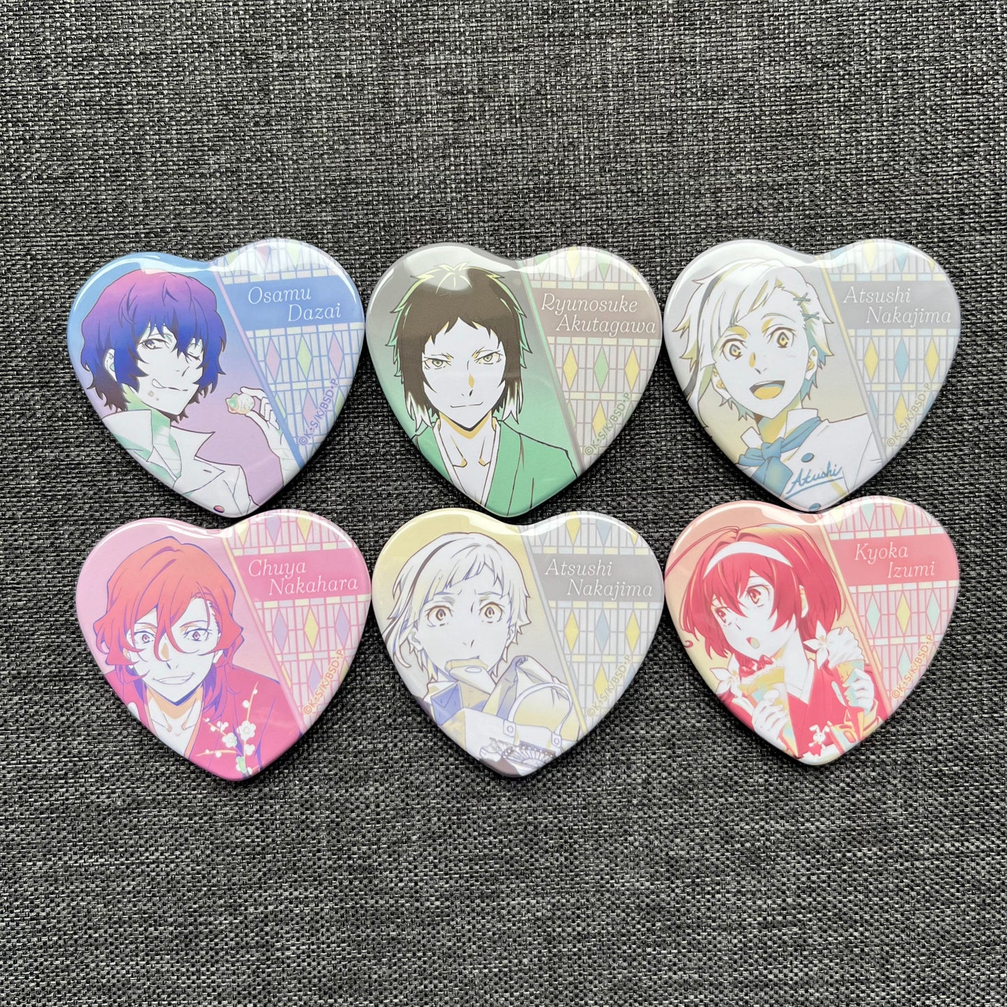 Bungou Stray Dogs Heart Badges
