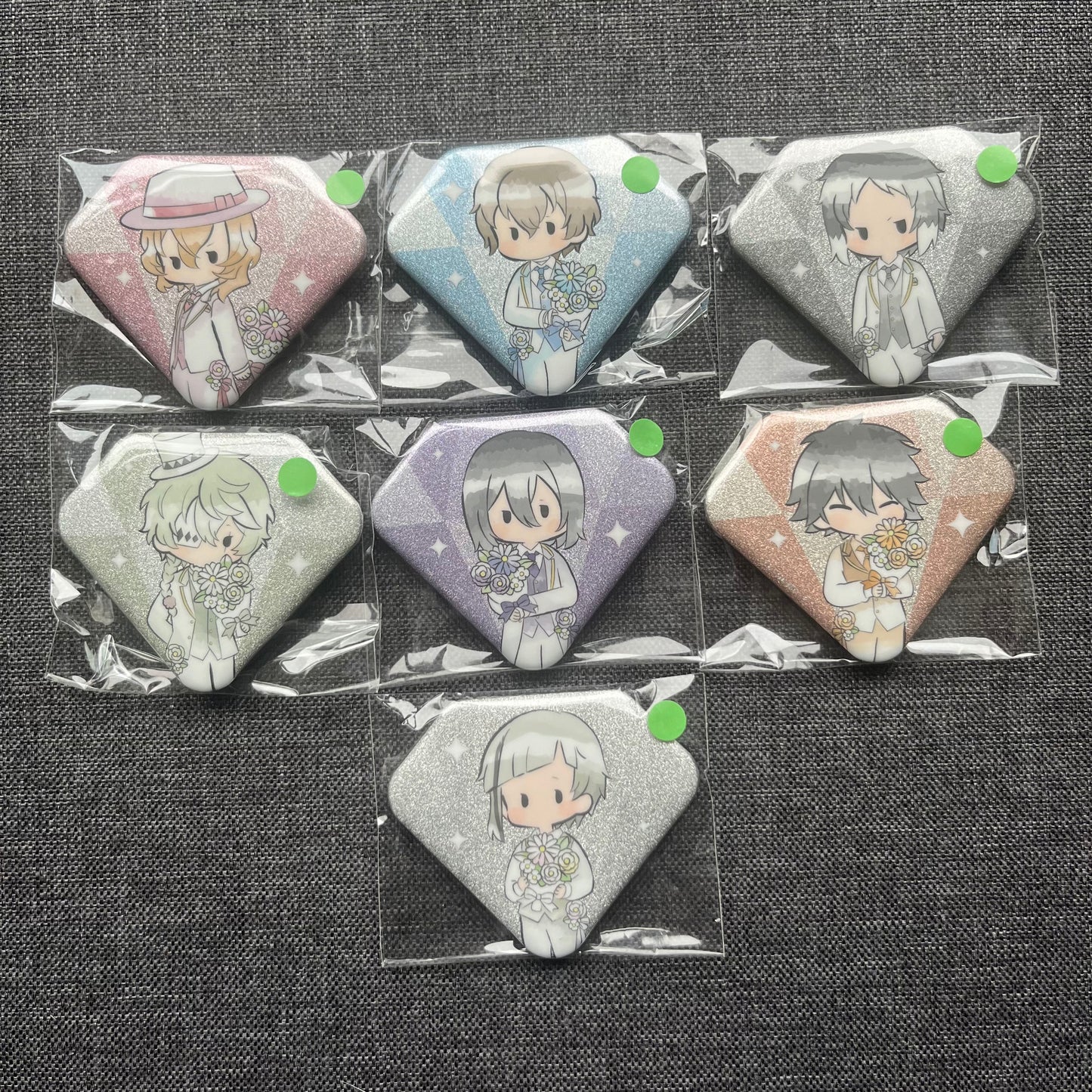 Bungou Stray Dogs Flower Bouquet Badges