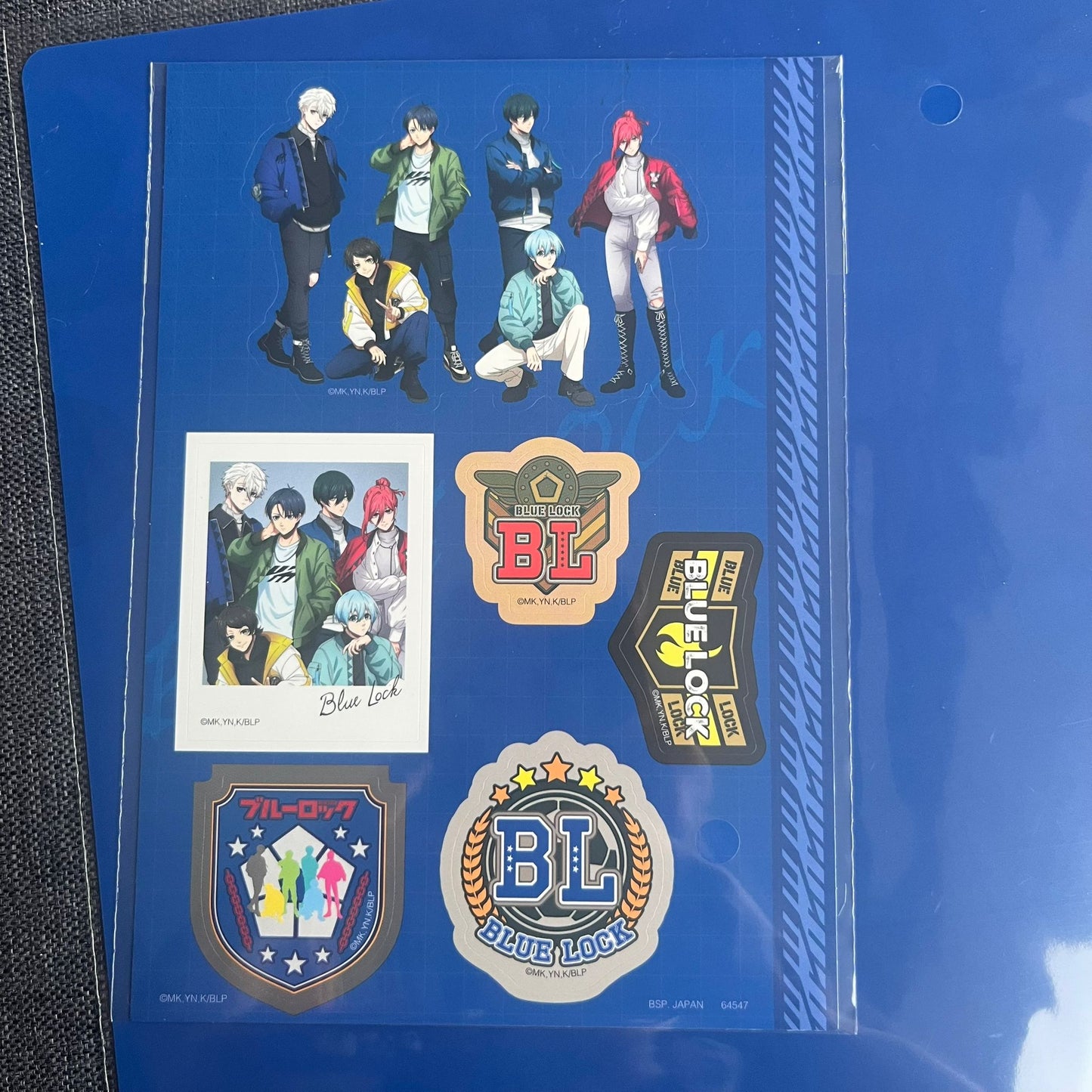 Blue Lock Group Casual Wear A4 Clear File (with Stickers)