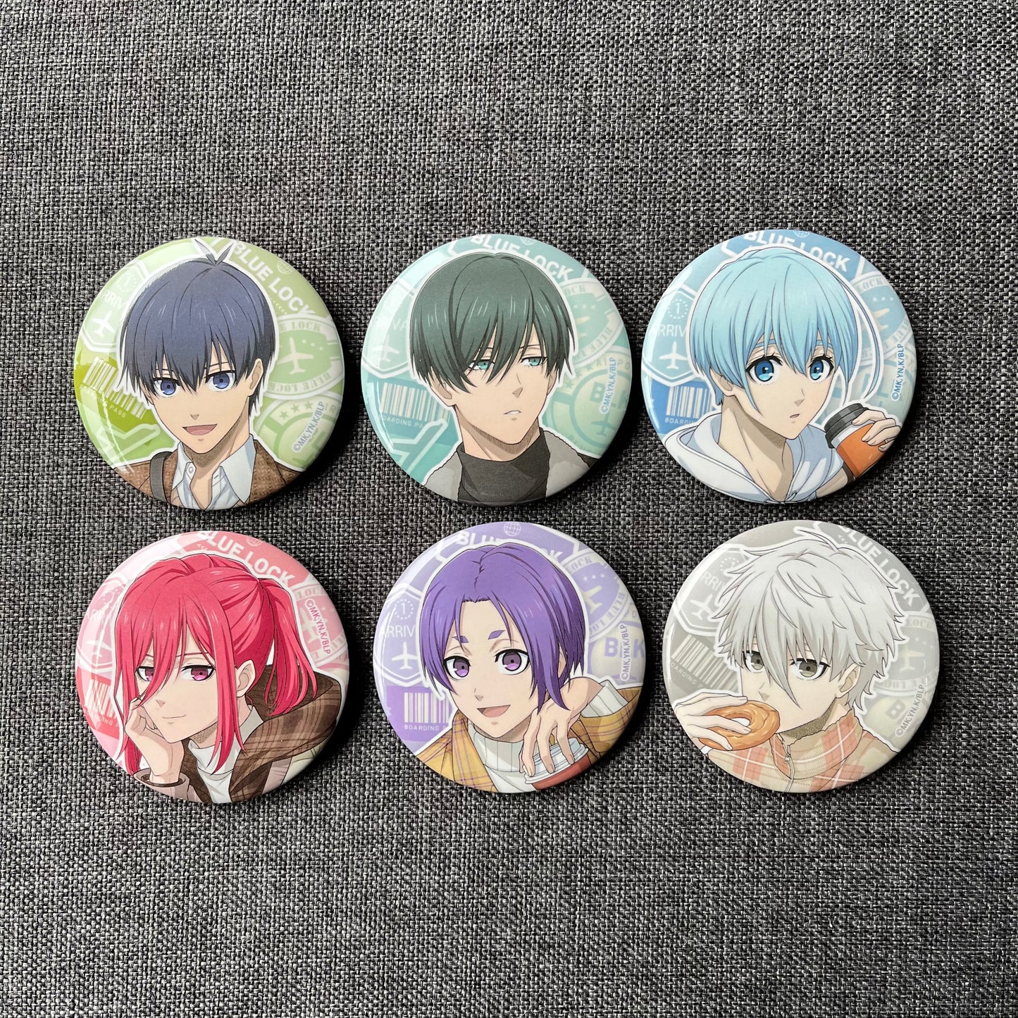Blue Lock Travel Badges (Close Up)