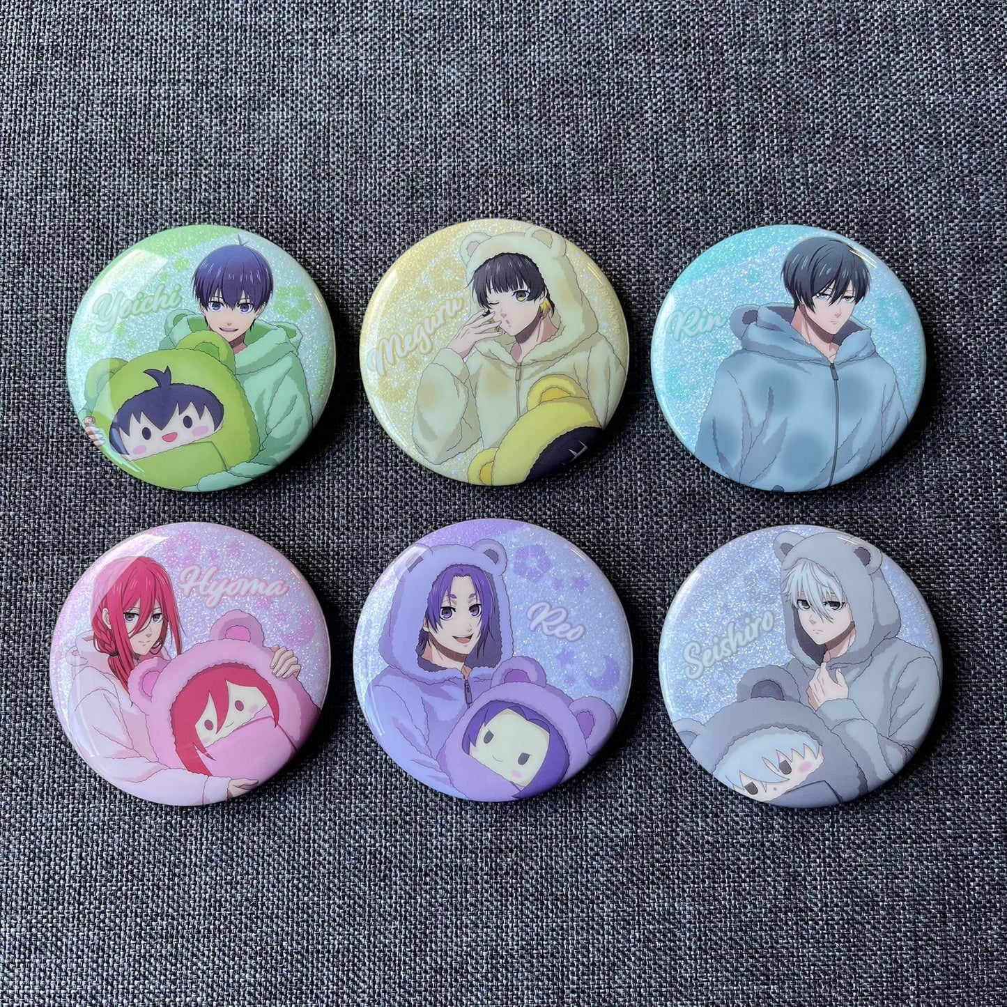 Blue Lock Bear Badges