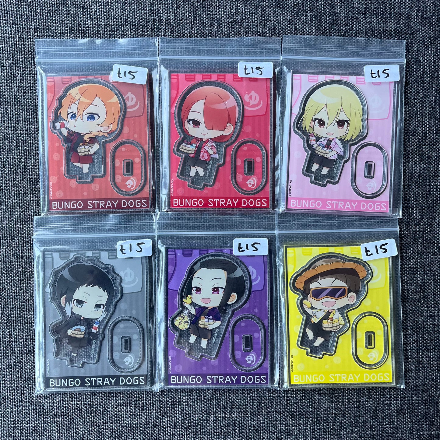 Bungou Stray Dogs Port Mafia Raku Spa Acrylic Standees