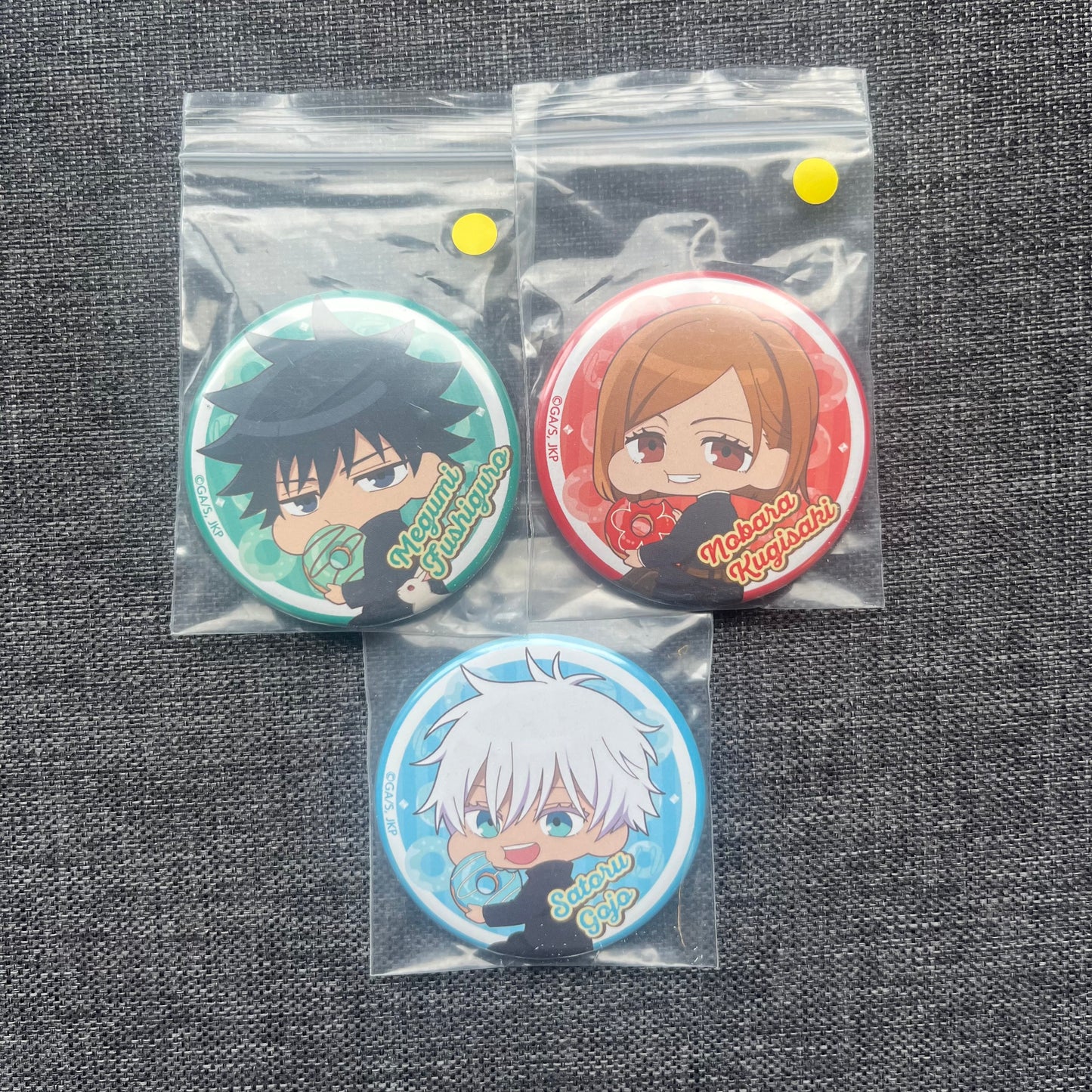 Jujutsu Kaisen Doughnut Badges