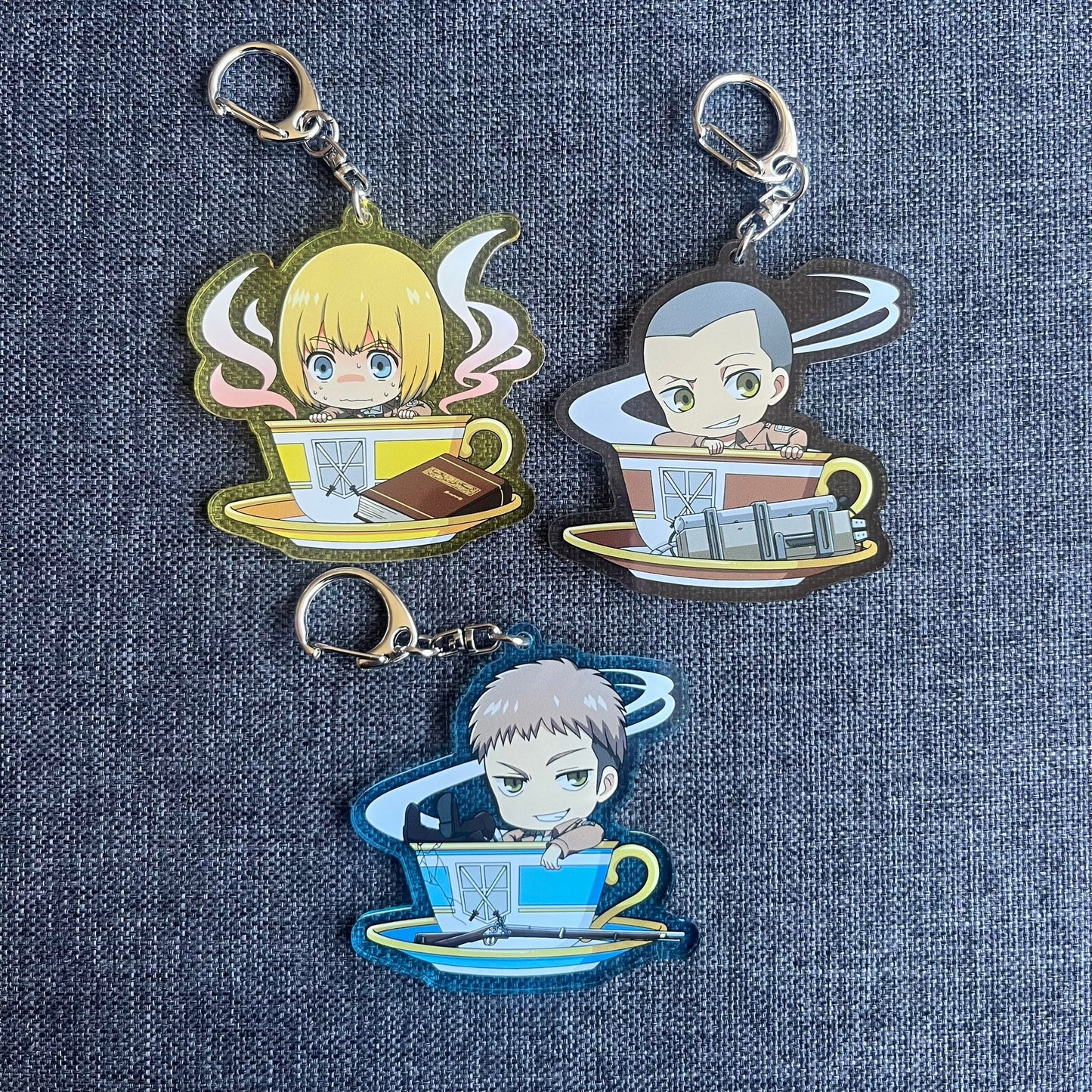 Attack On Titan Teacup Acrylic Charms