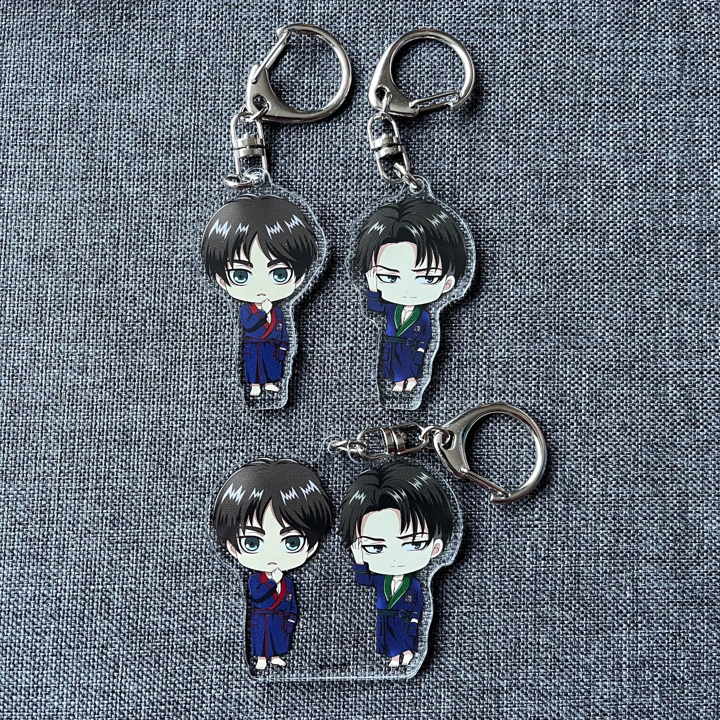 Attack On Titan Eren / Levi Nightgown Charms
