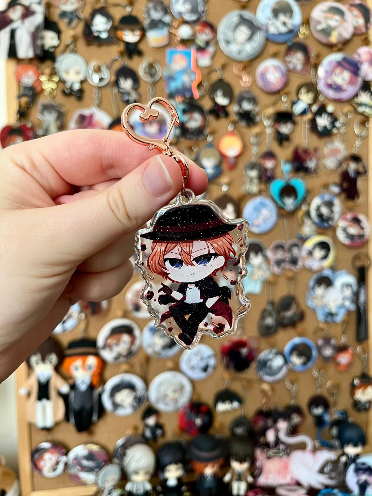 Dragon’s Head Conflict Chuuya Acrylic Charm Keyring Bungou Stray Dogs Fanmade