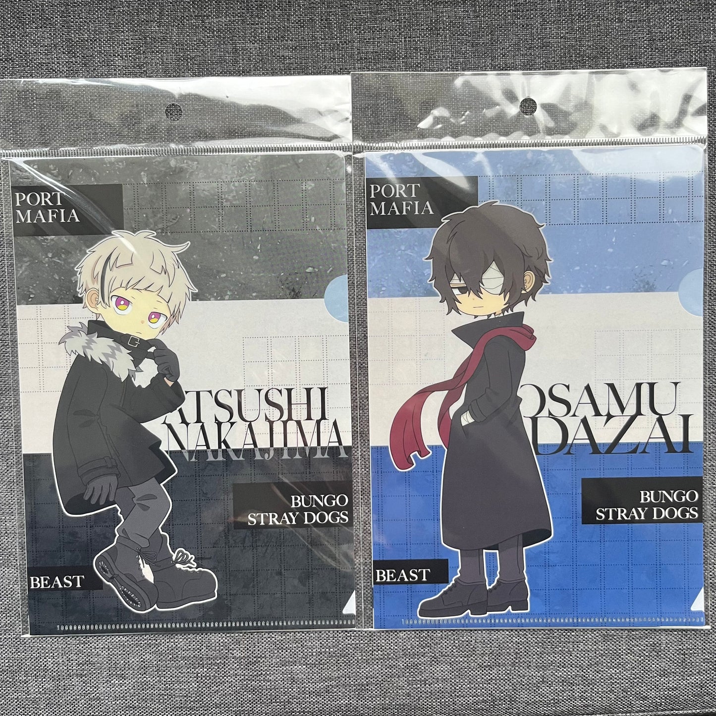 Bungou Stray Dogs Beast Atsushi/Dazai A5 Clear Files