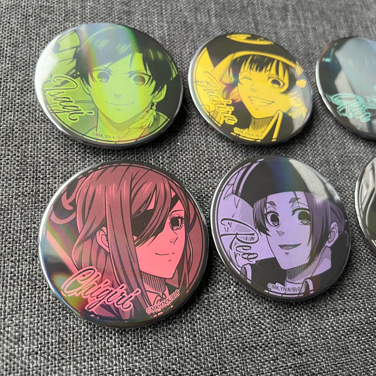 Blue Lock Holographic Pirate Badges