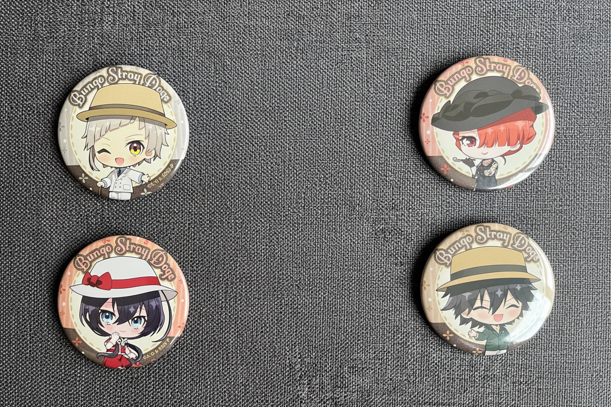 Bungou Stray Dogs Fashion Chibi Badges
