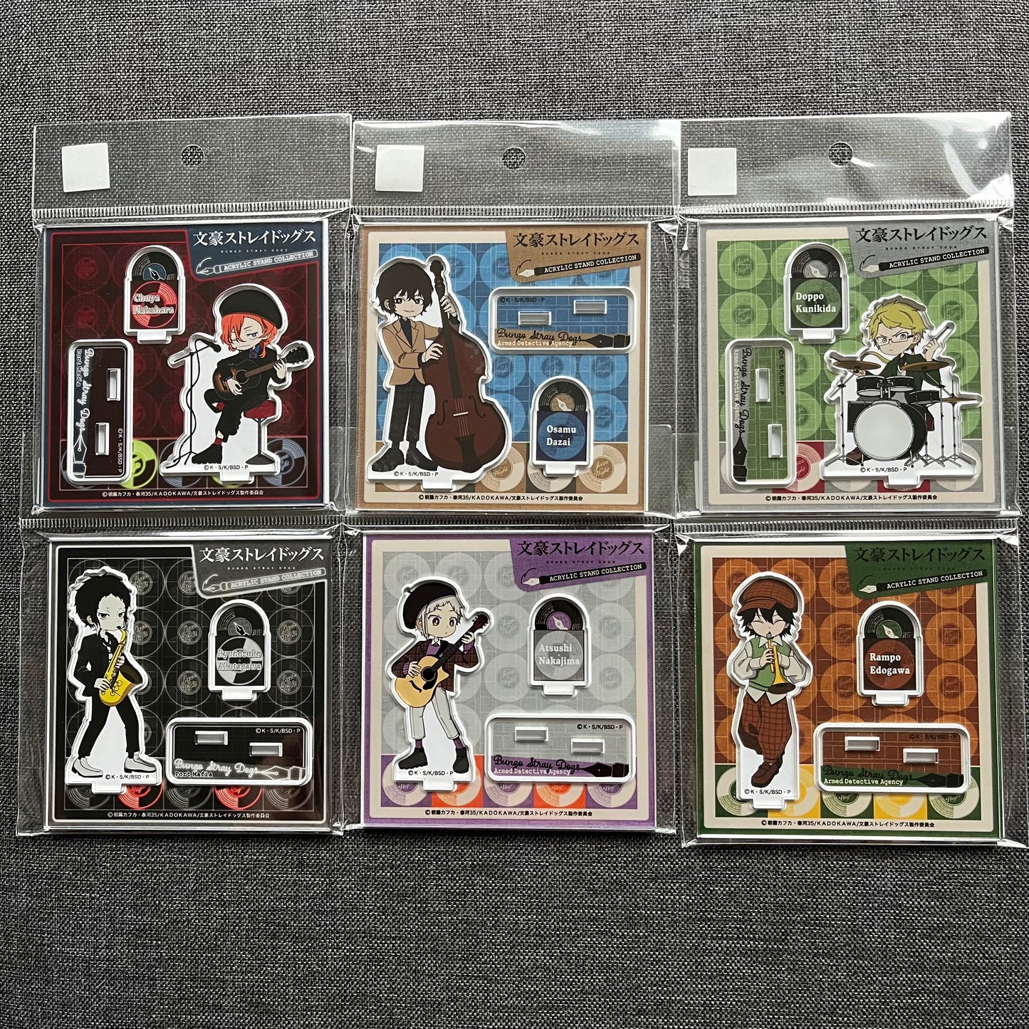 Bungou Stray Dogs Jazz Music Acrylic Standees