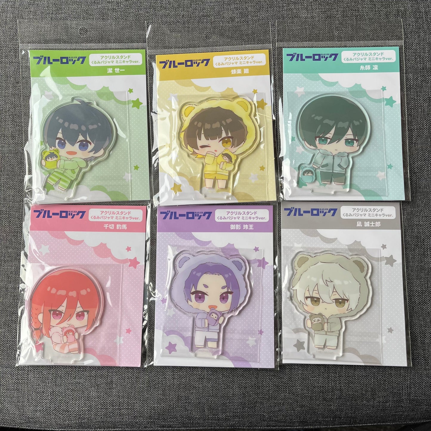 Blue Lock Chibi Bear Onesie Acrylic Standees