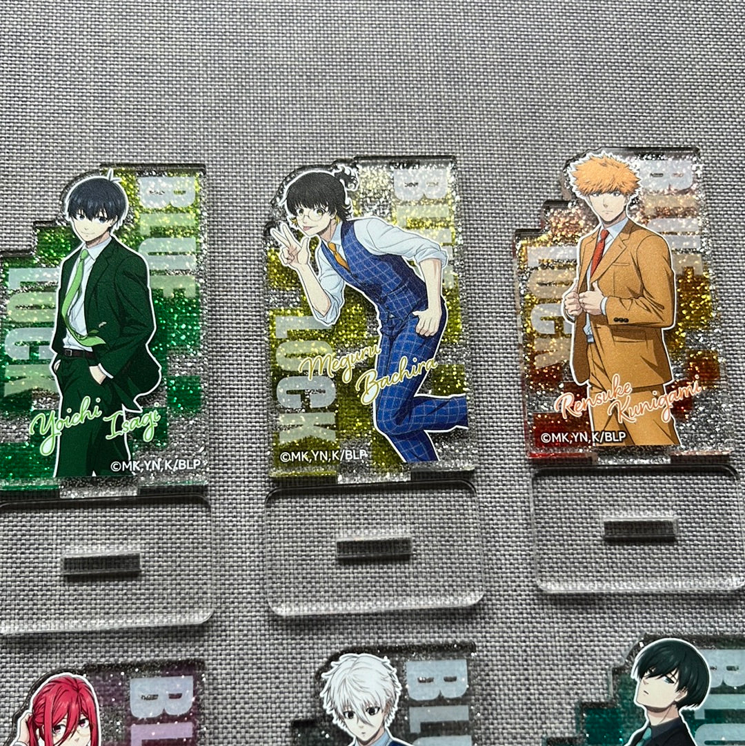 Blue Lock Glitter Acrylic Standees
