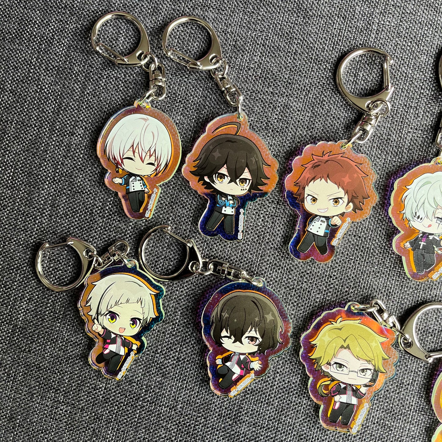 Bungou Stray Dogs Joypolis Chibi Holographic Small Acrylic Charms