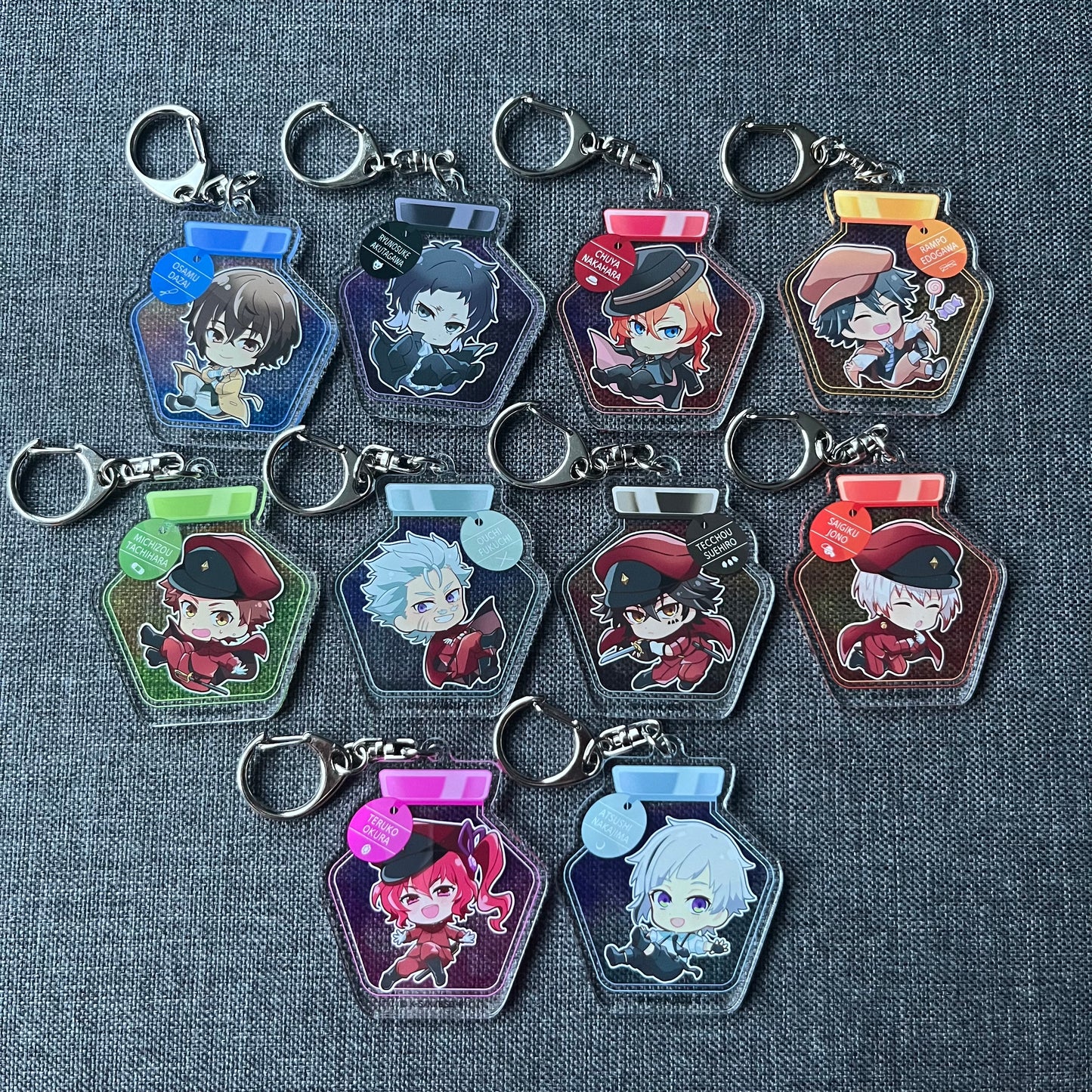 Bungou Stray Dogs Bottle Jar Charms