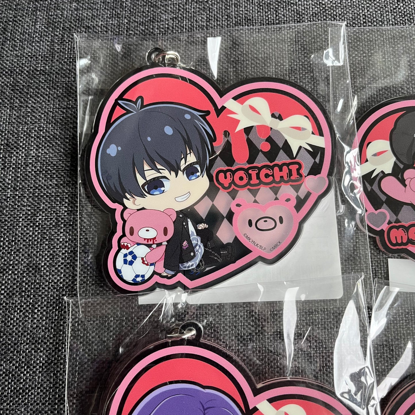 Blue Lock x Gloomy Collaboration Large Heart Acrylic Charms