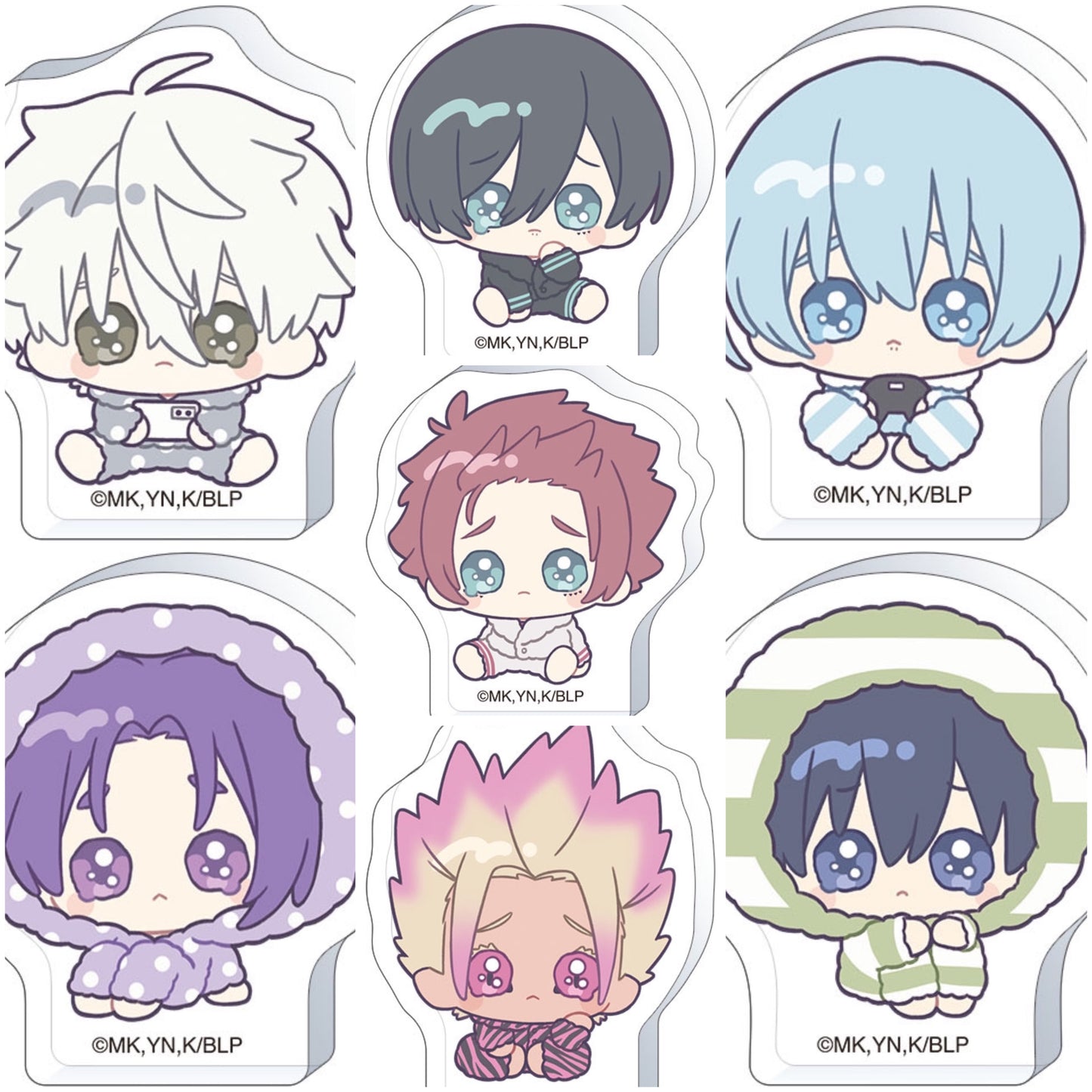 Blue Lock Crying Chibi Small Acrylic Block Stand