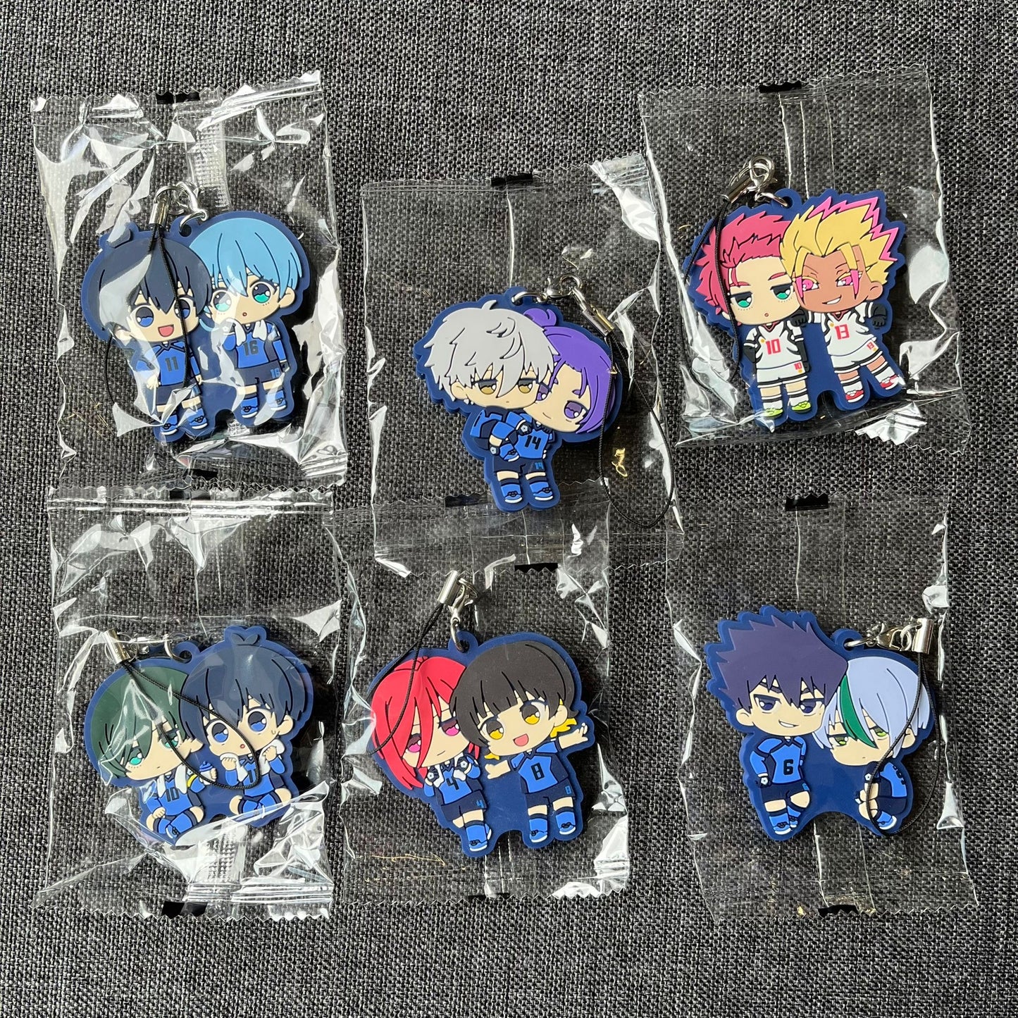 Blue Lock Duo Rubber Charms (Kuji Prize)