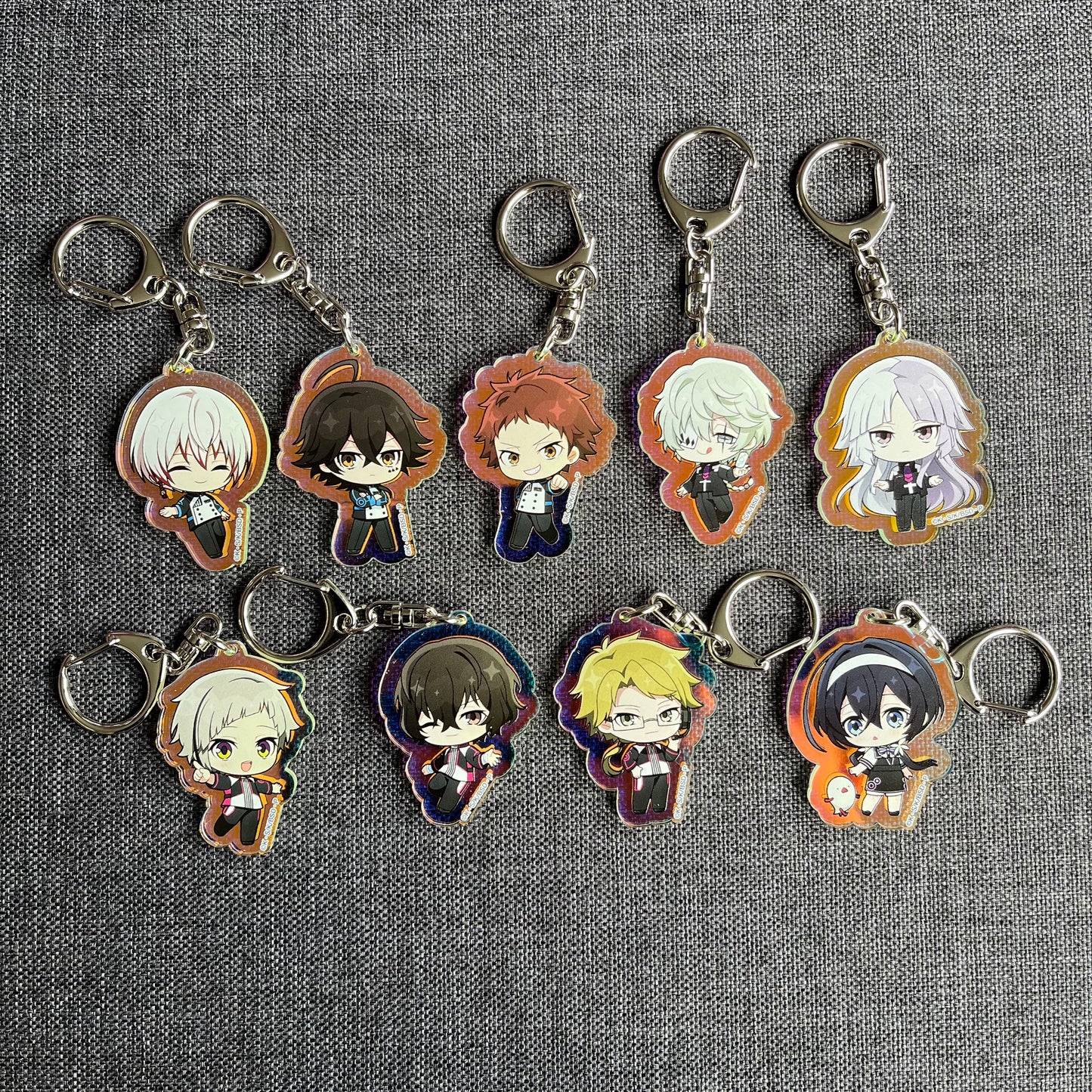 Bungou Stray Dogs Joypolis Chibi Holographic Small Acrylic Charms