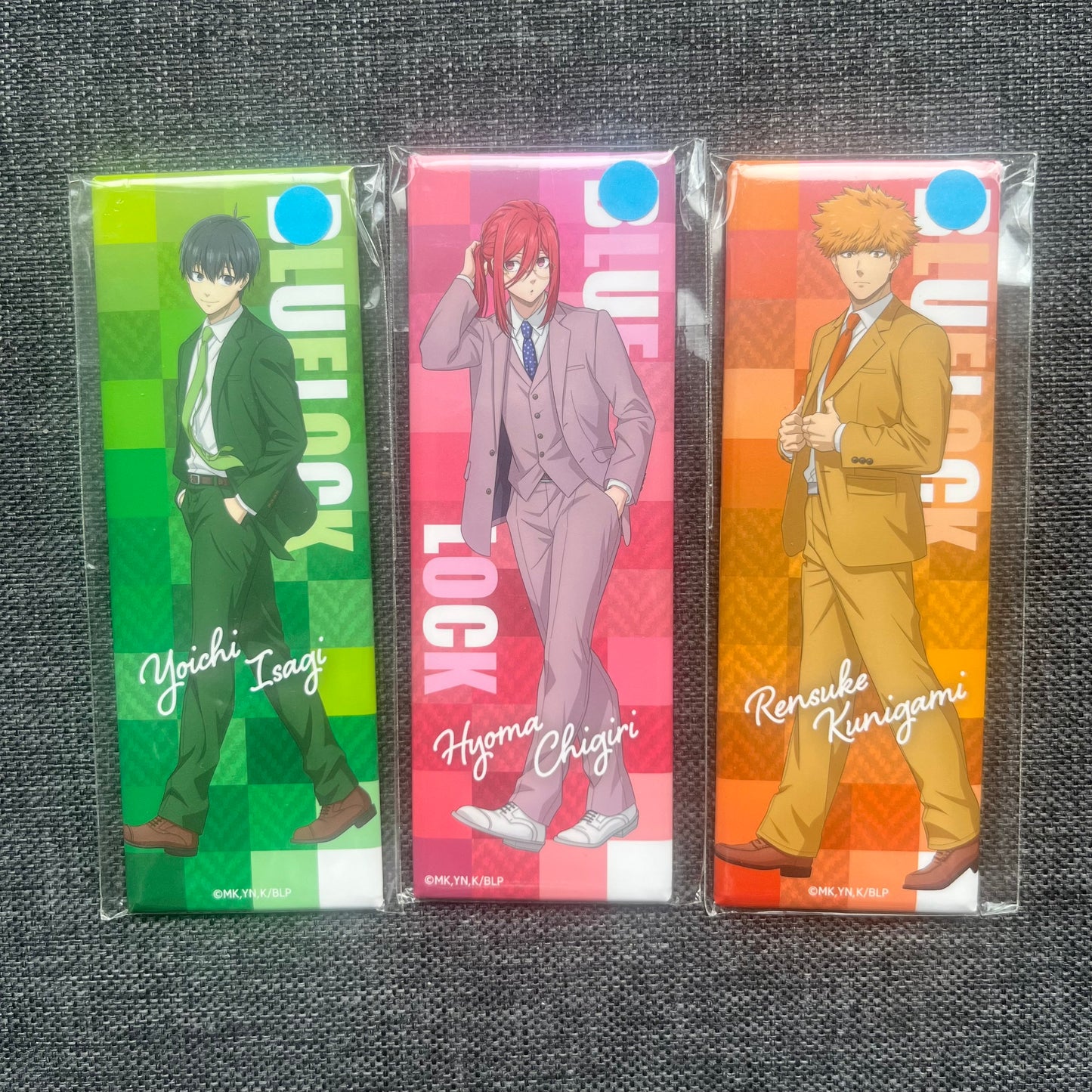 Blue Lock Suit Rectangle Badges