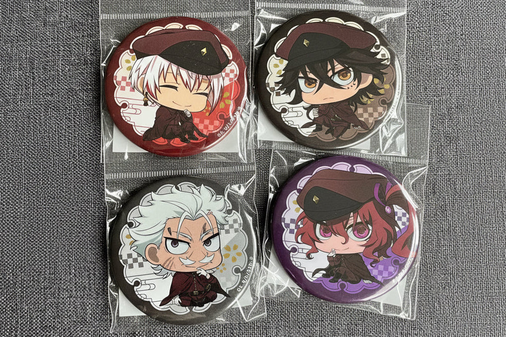 Bungou Stray Dogs Chibi Bean Style Badges (Hunting Dogs)