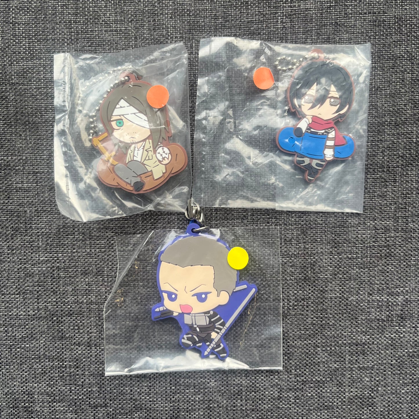 Attack On Titan Rubber Charms