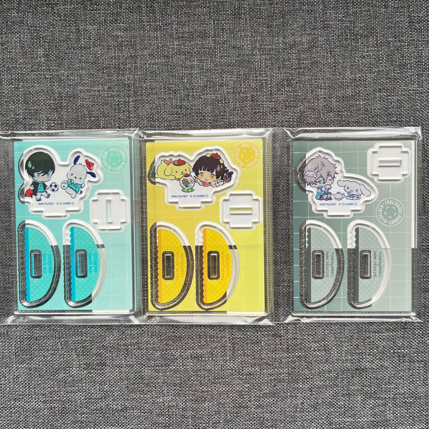 Blue Lock X Sanrio Collab Rin/Bachira/Nagi Rocking Acrylic Standees