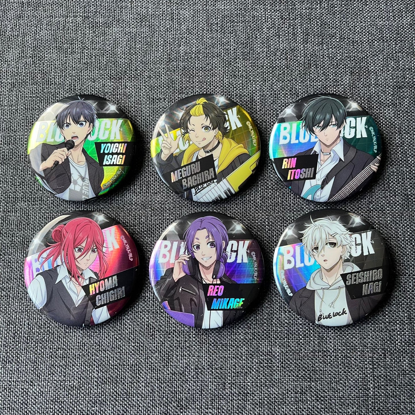Blue Lock Rock Band Badges