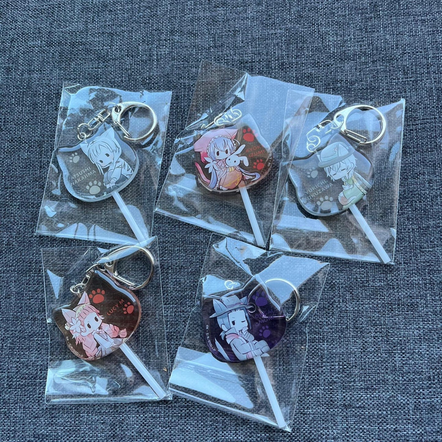 Bungou Stray Dogs Lollipop Stick Acrylic Charms