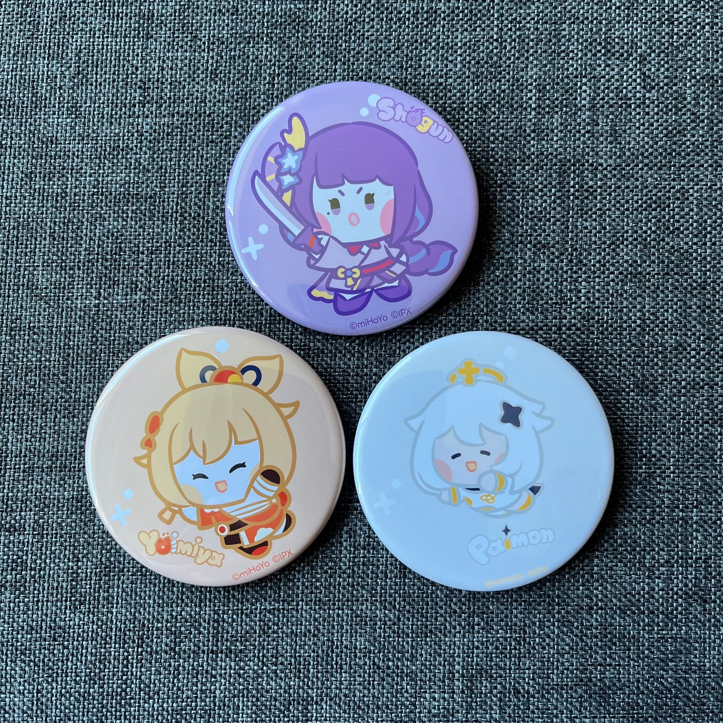 Genshin Impact Minini Chibi Badges