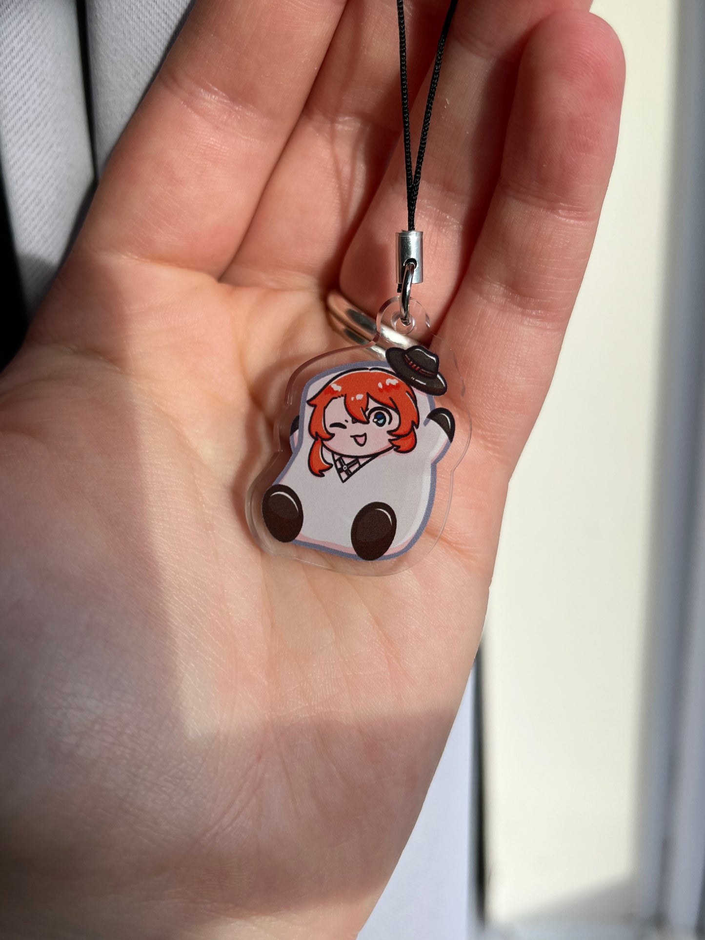 Fanmade Bungou Stray Dogs Marshmallow Chuuya Phone Charm