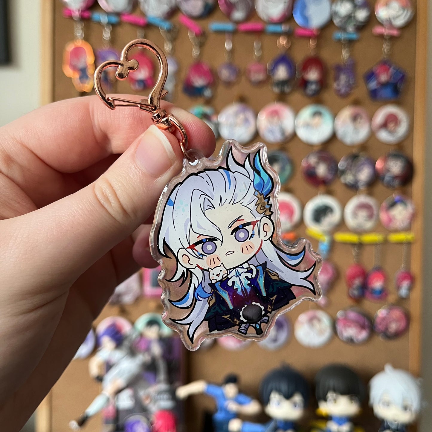 Genshin Impact Cat Companion Neuvillette Acrylic Charm FANMADE
