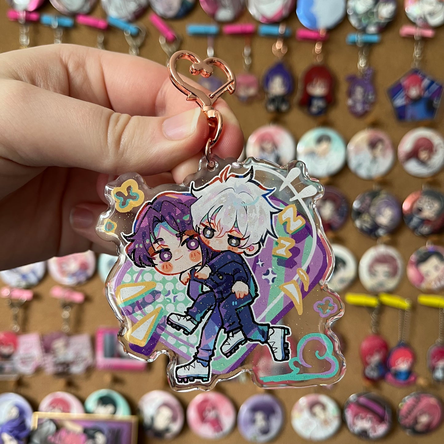FANMADE Blue Lock Reo & Nagi Acrylic Charm (ReoNagi / NagiReo)