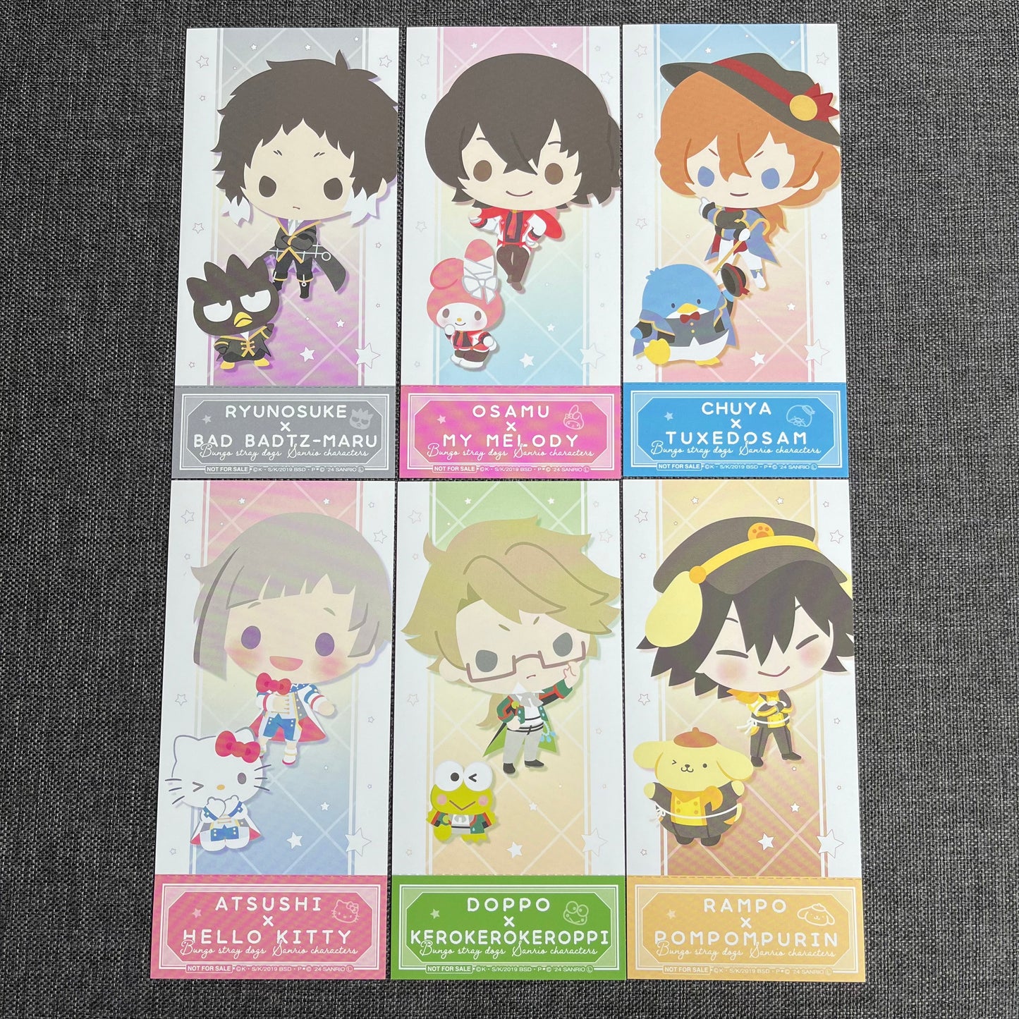 Bungou Stray Dogs x Sanrio Paper Tickets