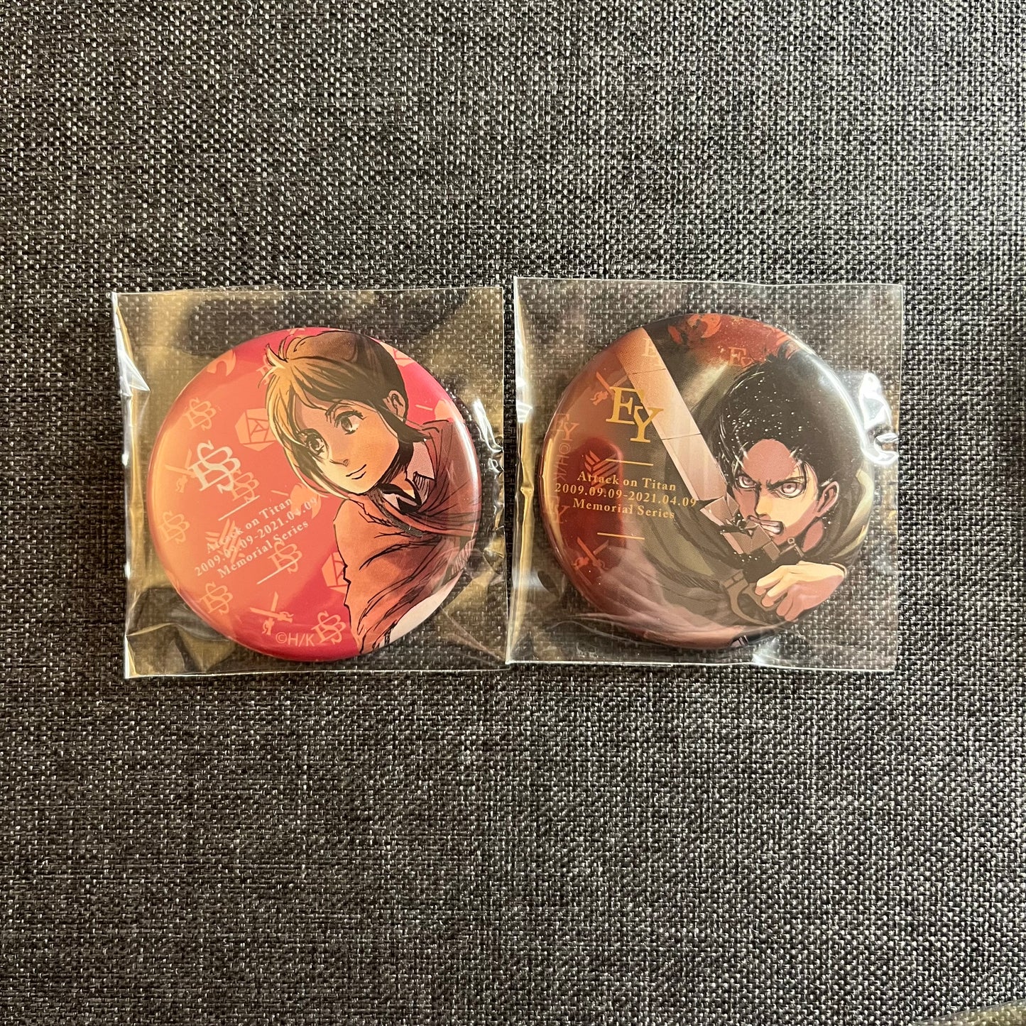 Attack On Titan Memorial Series Badges