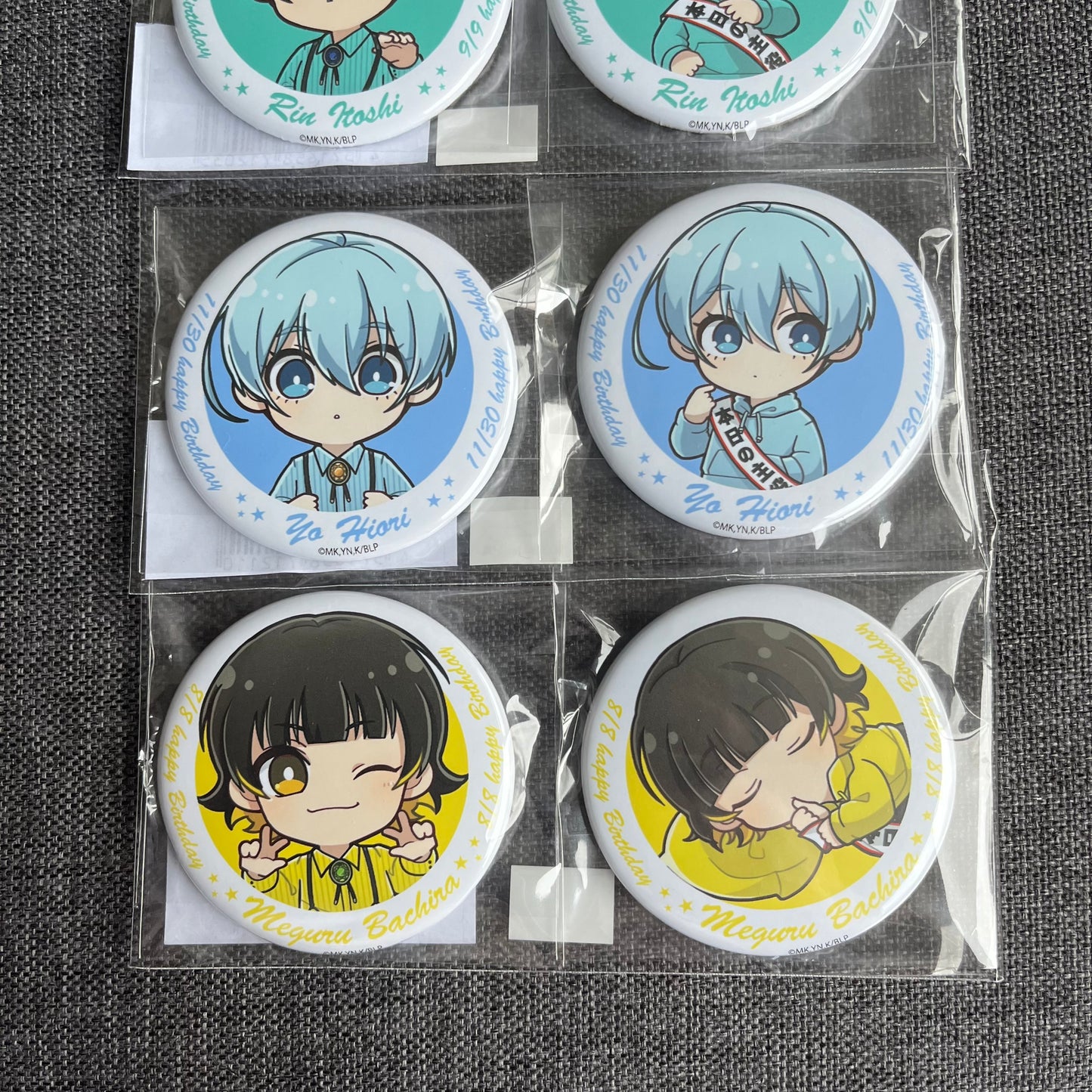 Blue Lock Birthday Badge Sets