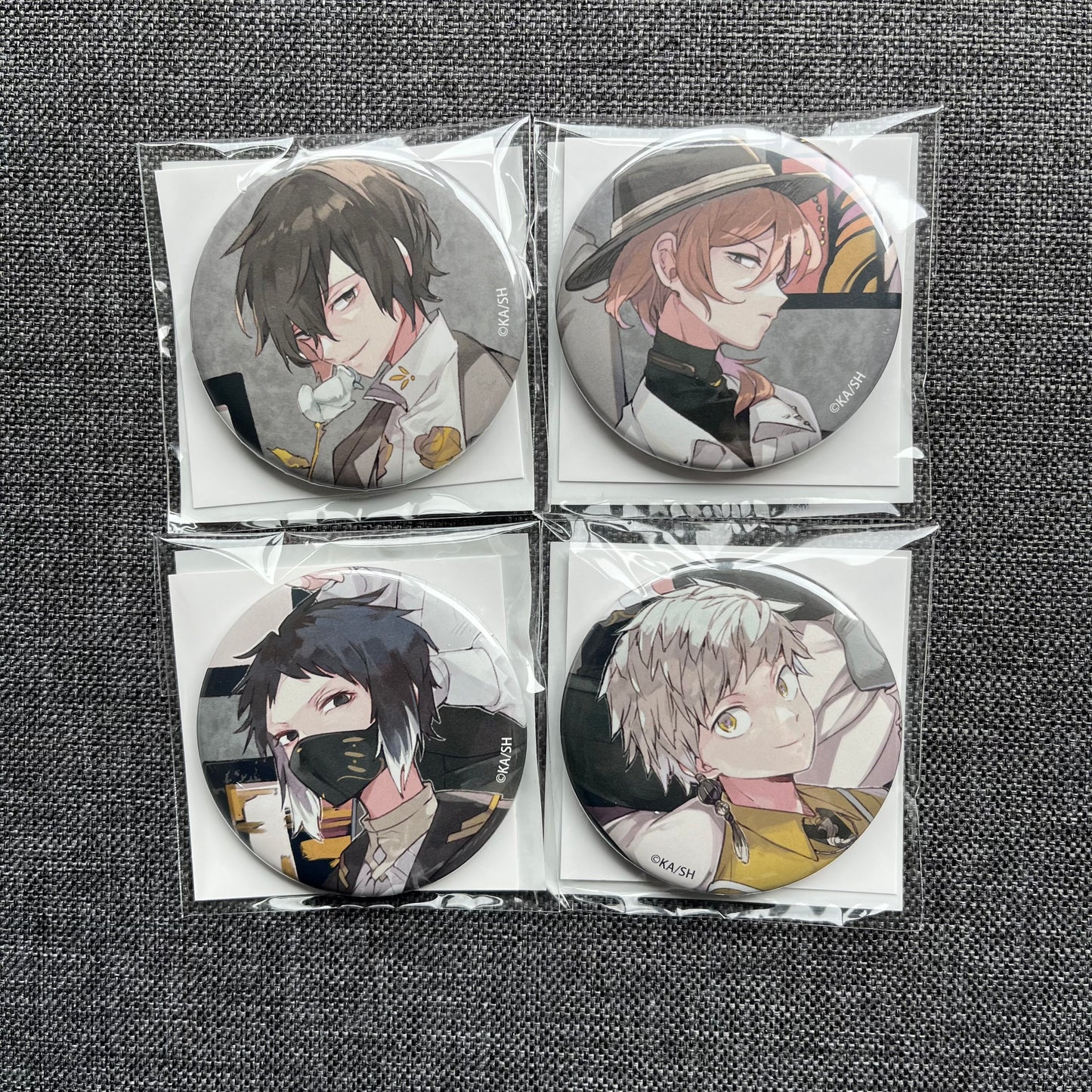 Bungou Stray Dogs Harukawa Art Badges