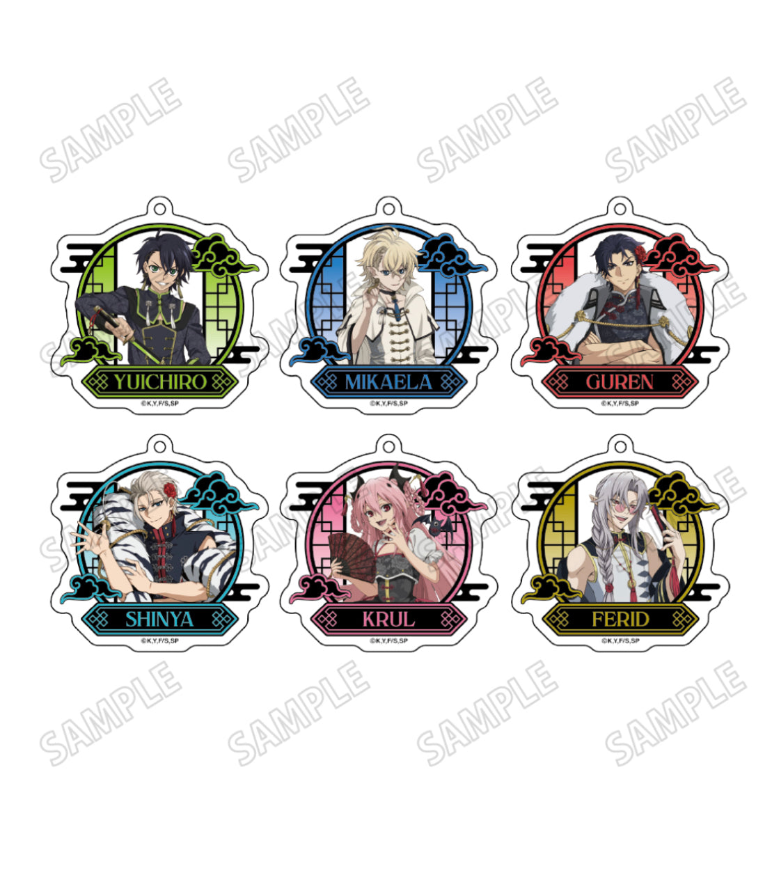Seraph of the End Acrylic Charms