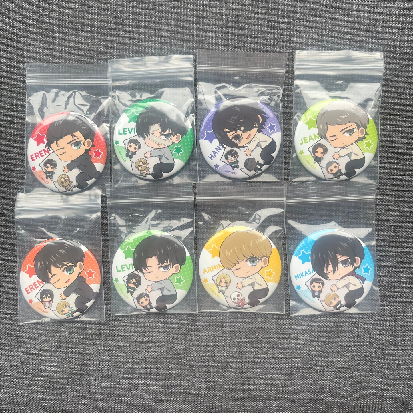 Attack On Titan Sleepy Badges