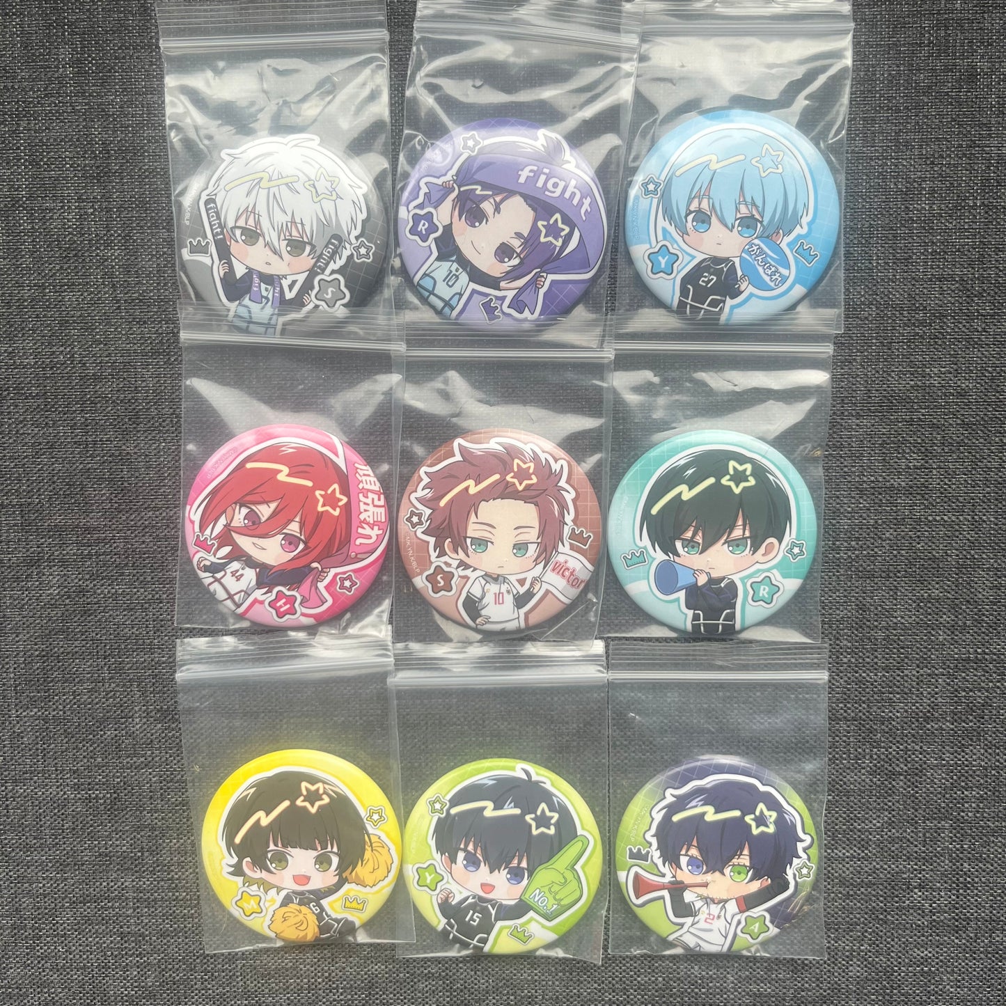 Blue Lock Cheer Badges