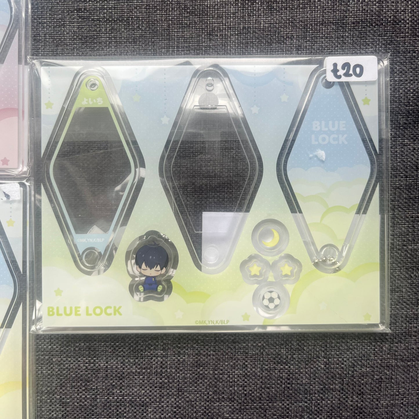 Blue Lock Shaker Charms